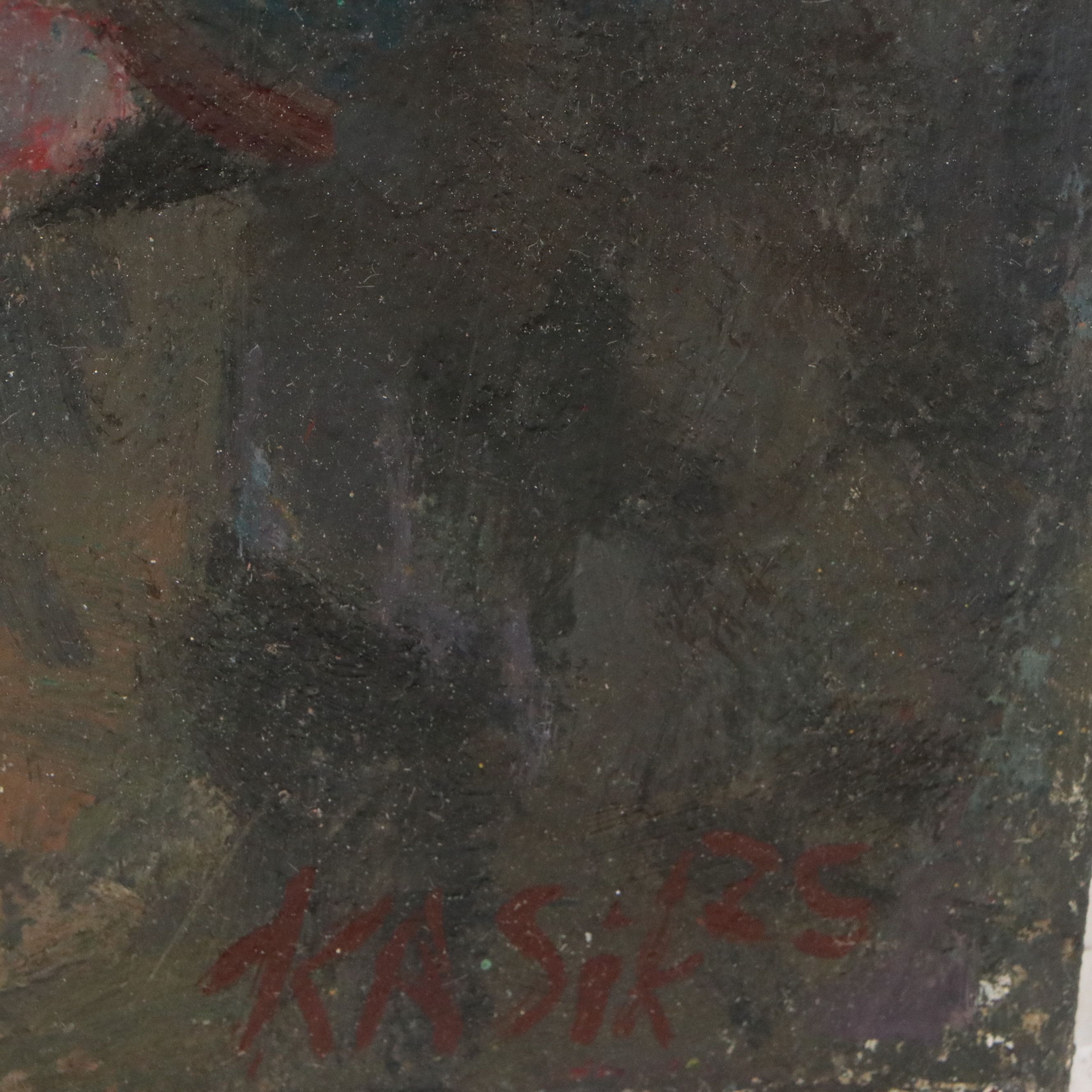 Kevin Kasik Portrait Oil Painting "Forlorn Day Laborer," 2025