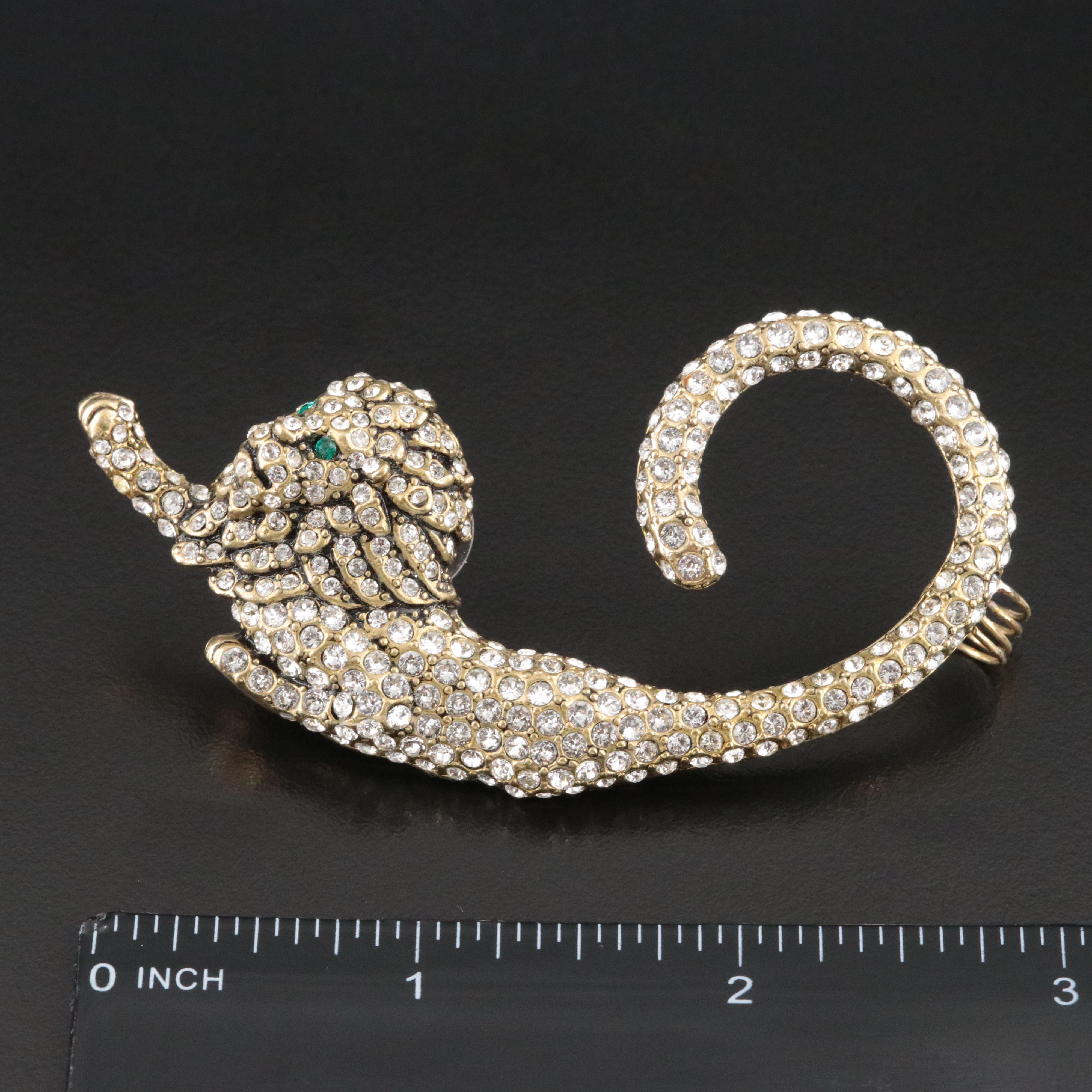 Heidi Daus Jeweled Lion Earring Cuff