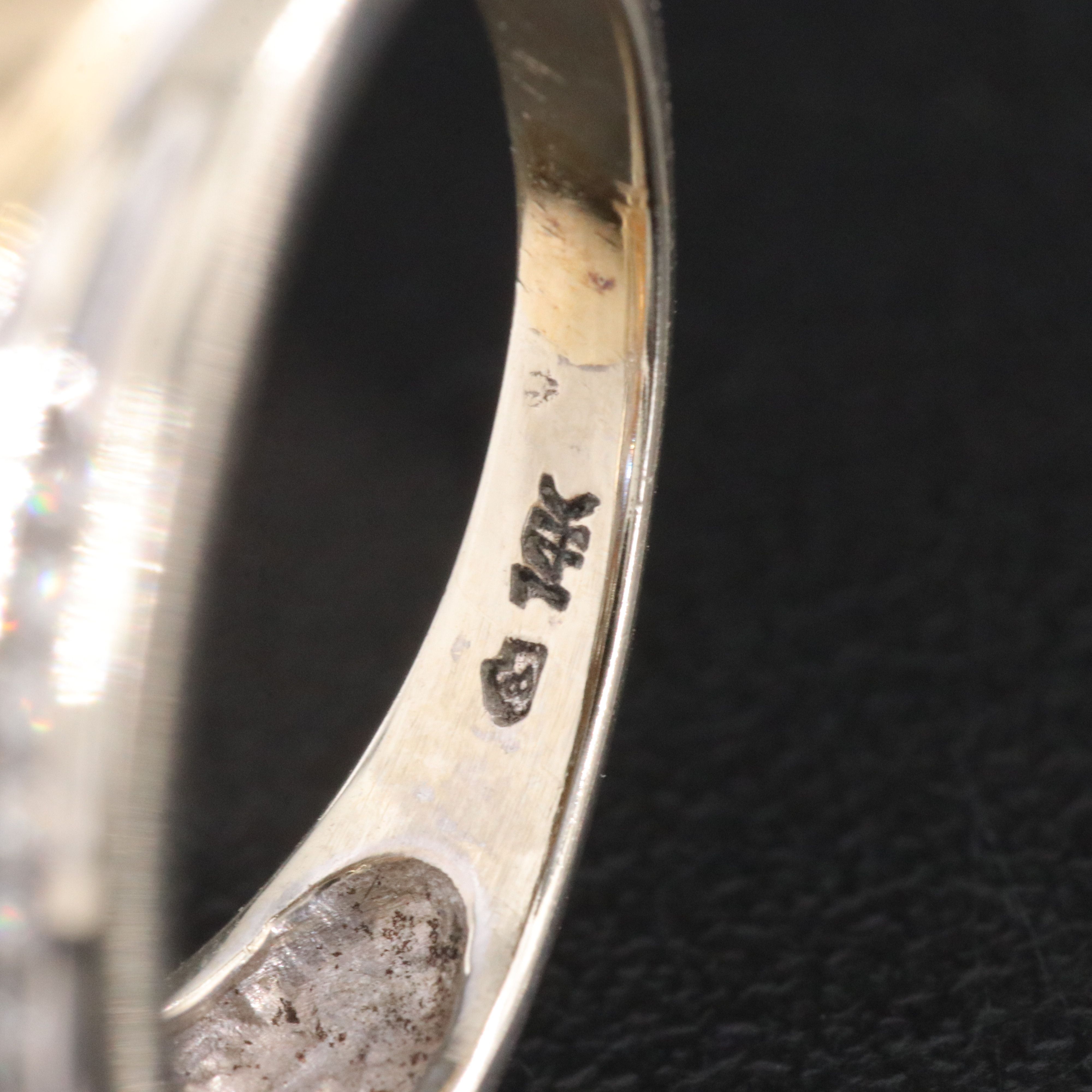 14K Two-Tone Tanzanite and Diamond Ring