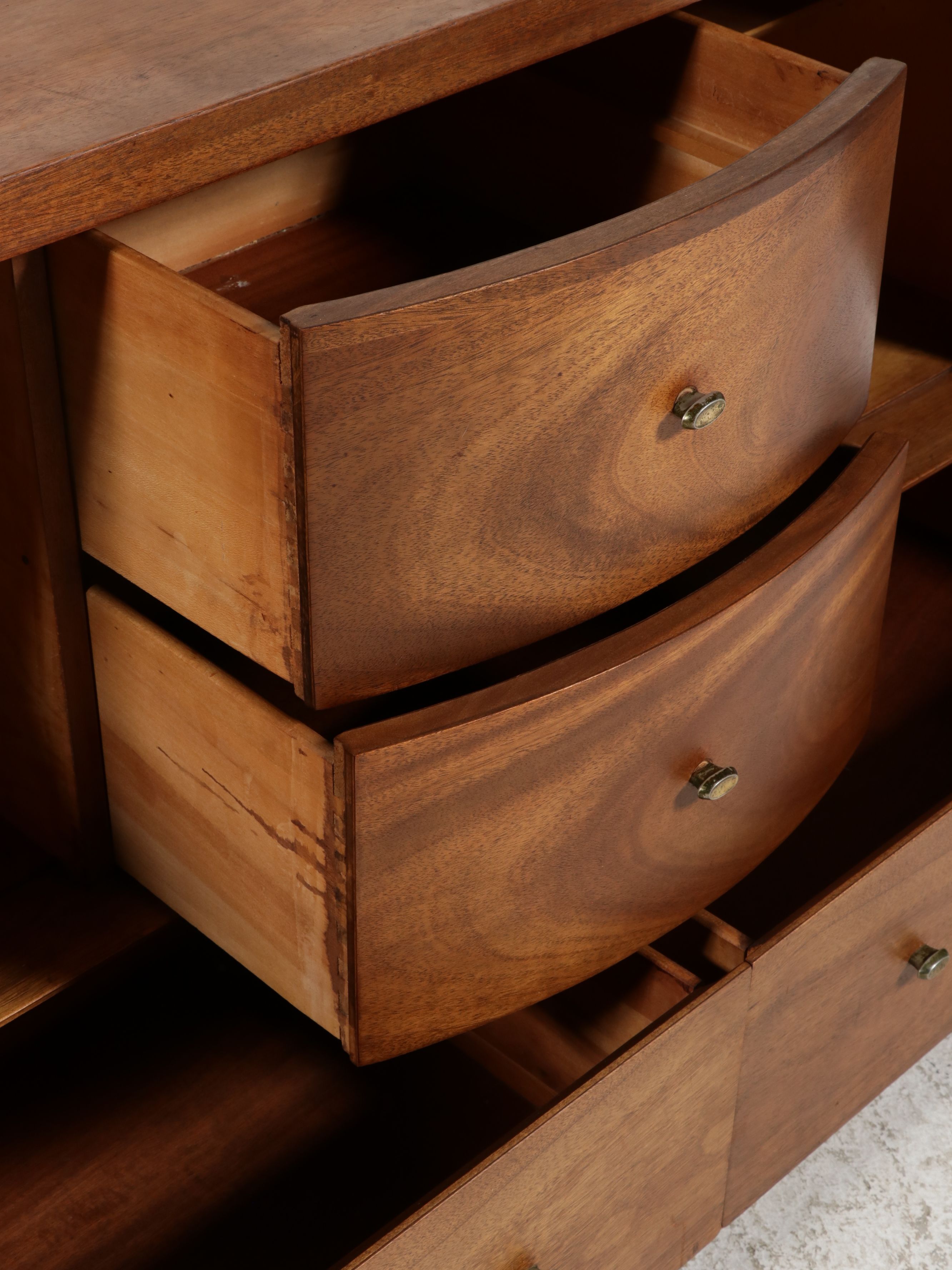 Mid Century Modern Walnut Sideboard, Mid-20th Century
