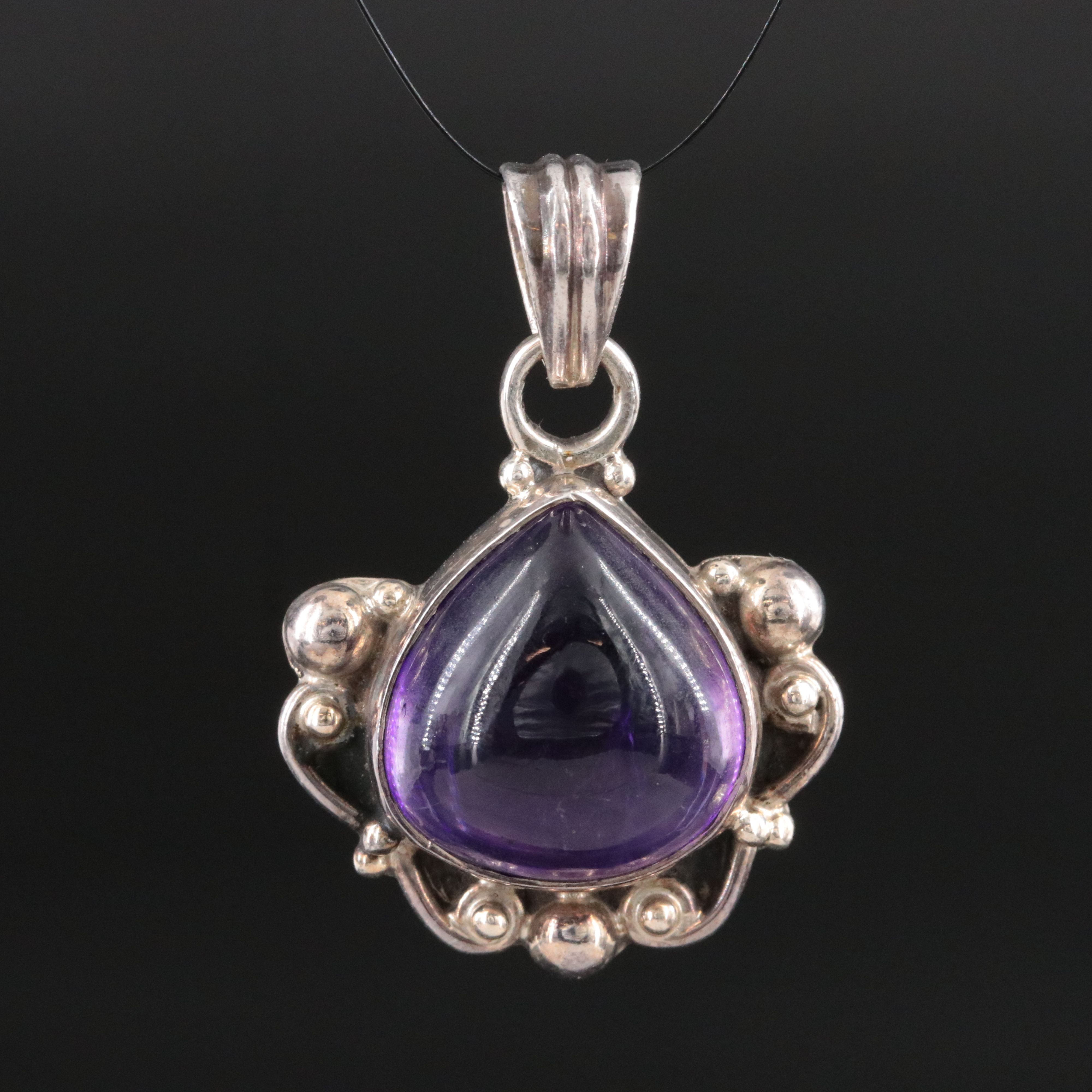 Sterling Amethyst Pendant