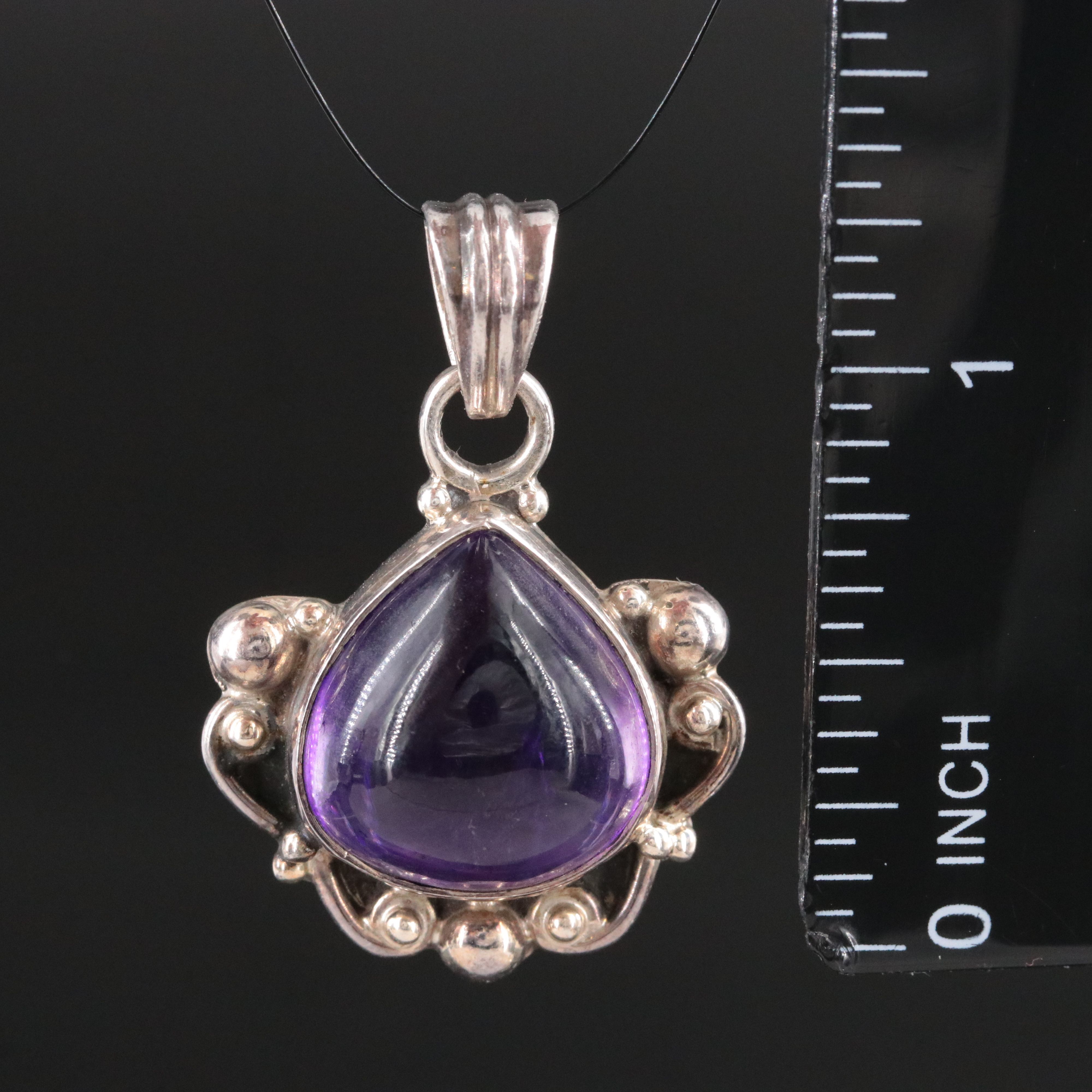 Sterling Amethyst Pendant