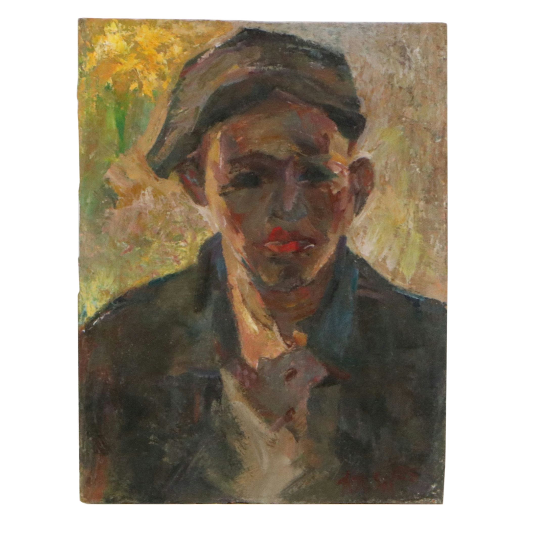 Kevin Kasik Portrait Oil Painting "Forlorn Day Laborer," 2025