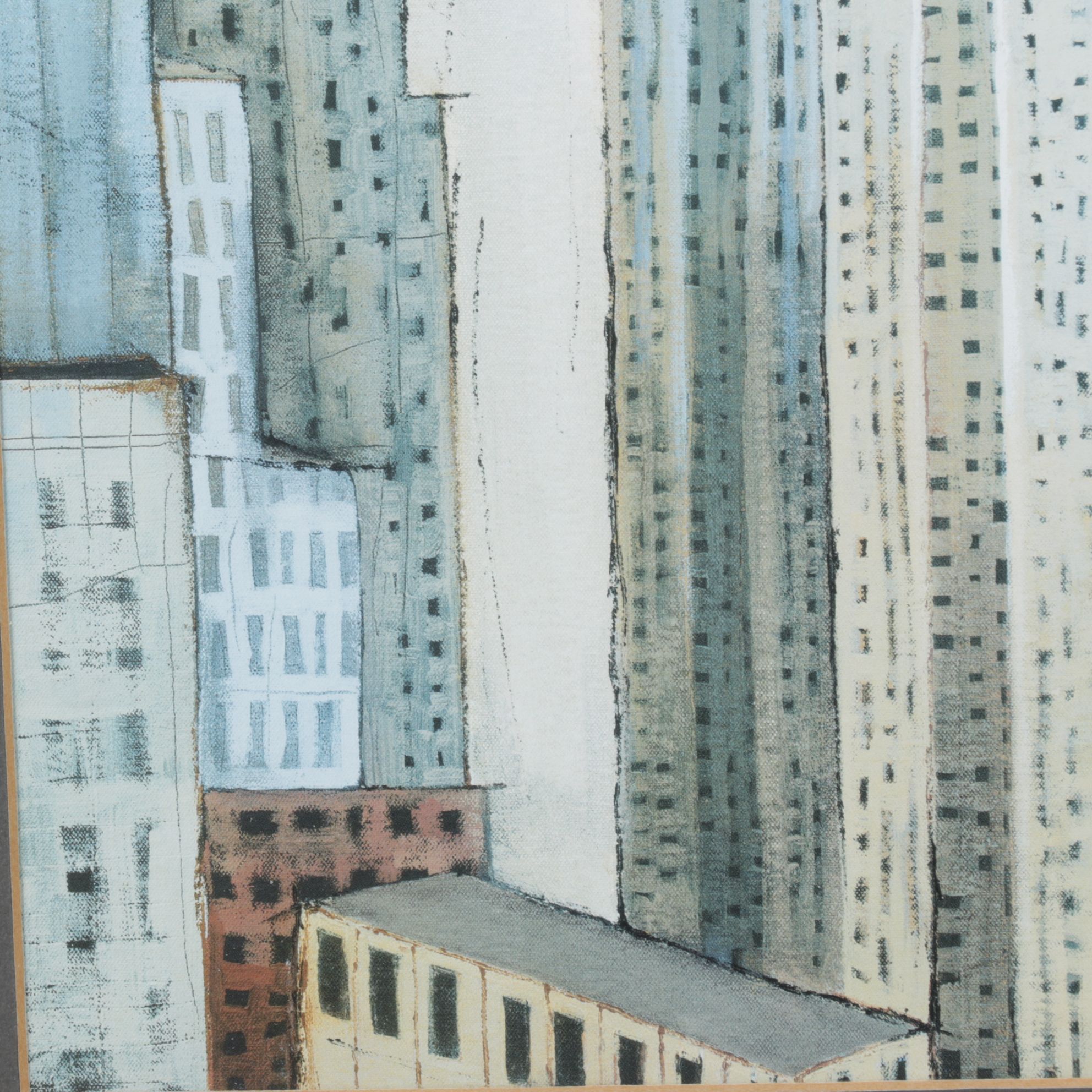 Offset Lithograph After Mary Calkins "Empire State Building", Early 21st Century