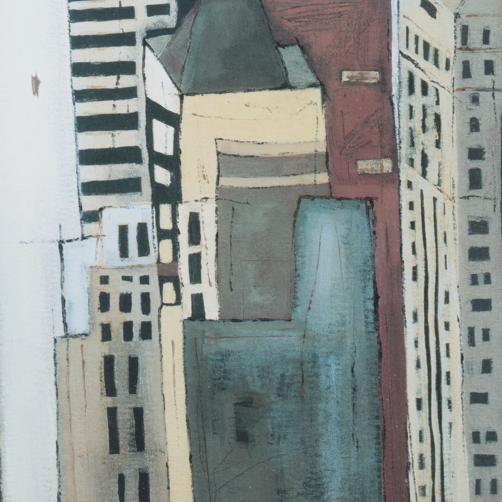 Offset Lithograph After Mary Calkins "Empire State Building", Early 21st Century