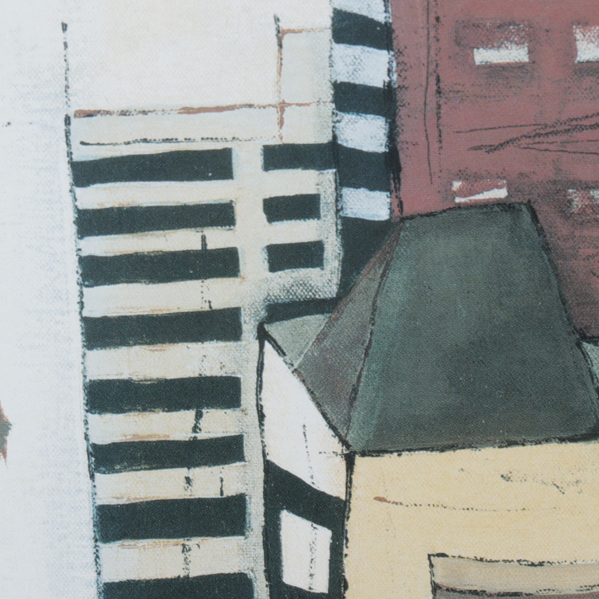 Offset Lithograph After Mary Calkins "Empire State Building", Early 21st Century