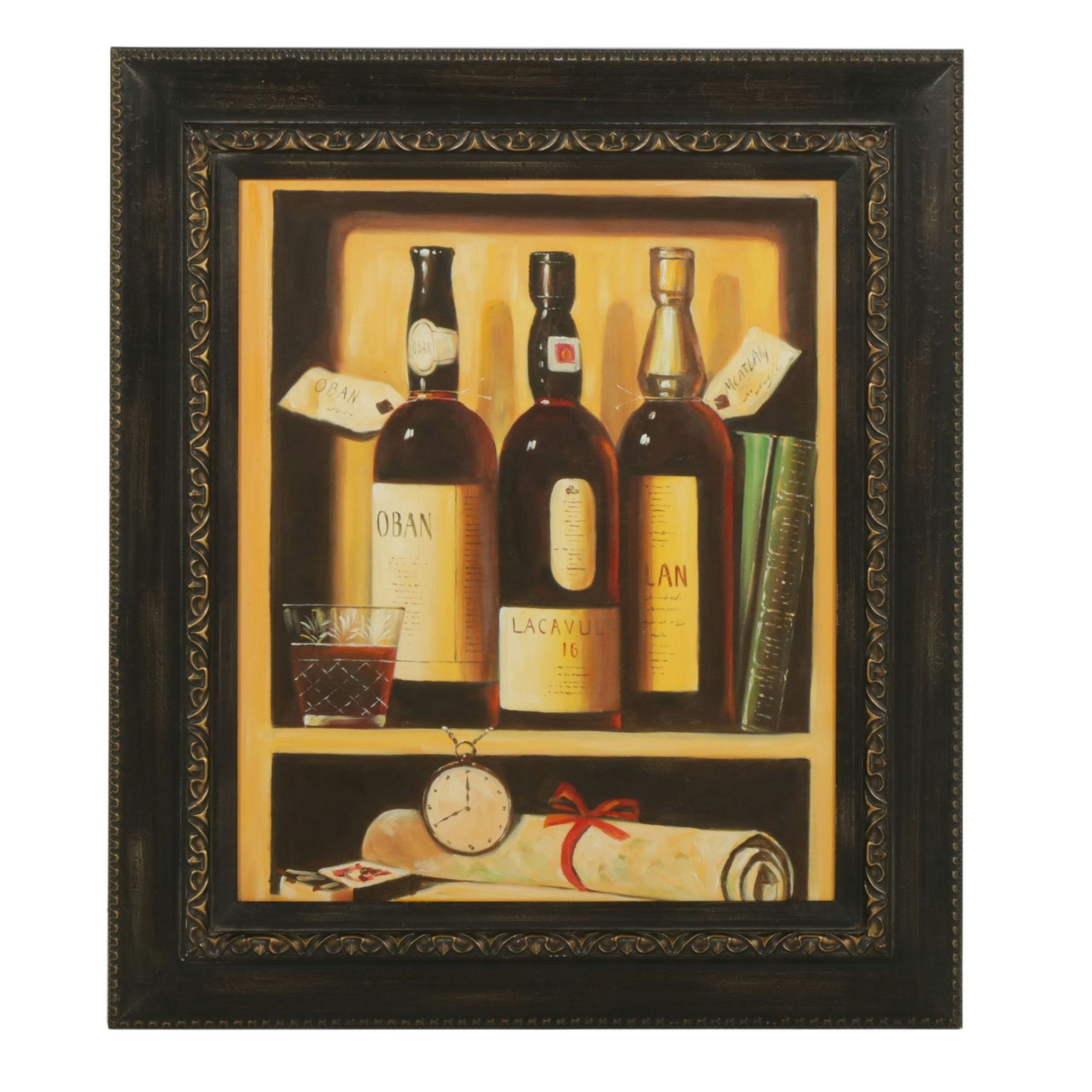 Realist Still Life Oil Painting "Time for a Drink", Early 21st Century