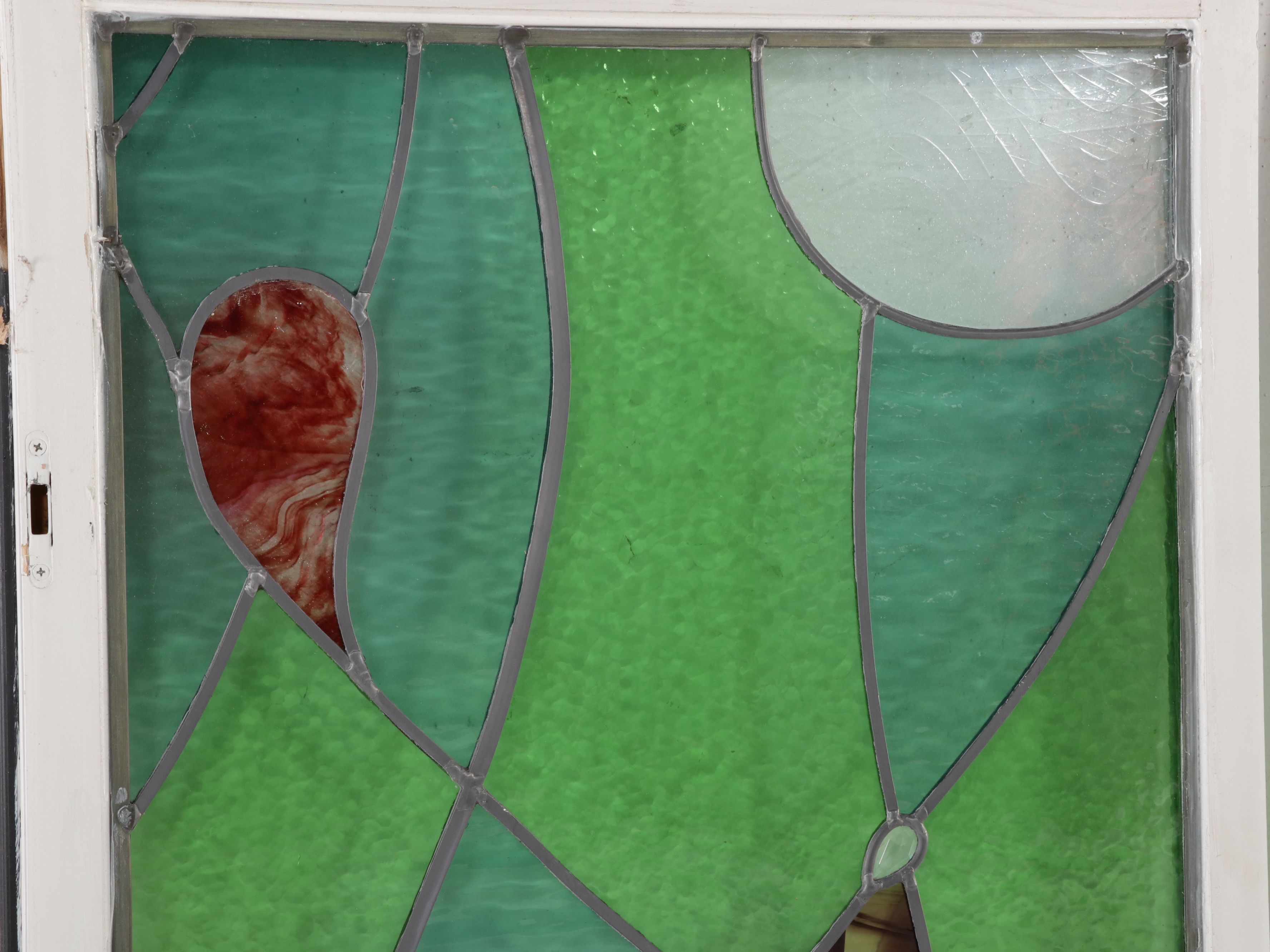 Pair of Handcrafted Stained Glass Windows