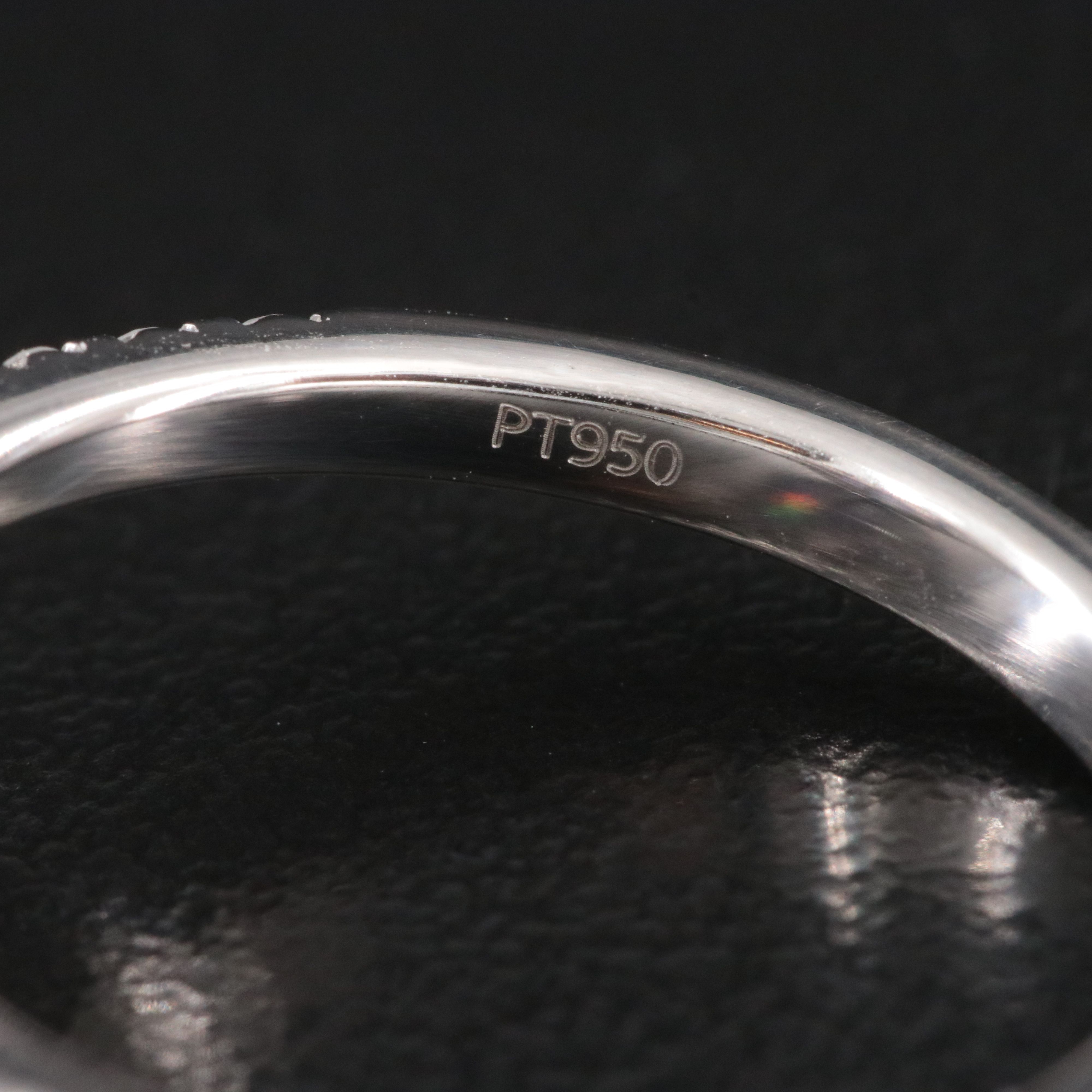 Platinum 2.33 CT Tanzanite Ring with Diamond Halo and Accents
