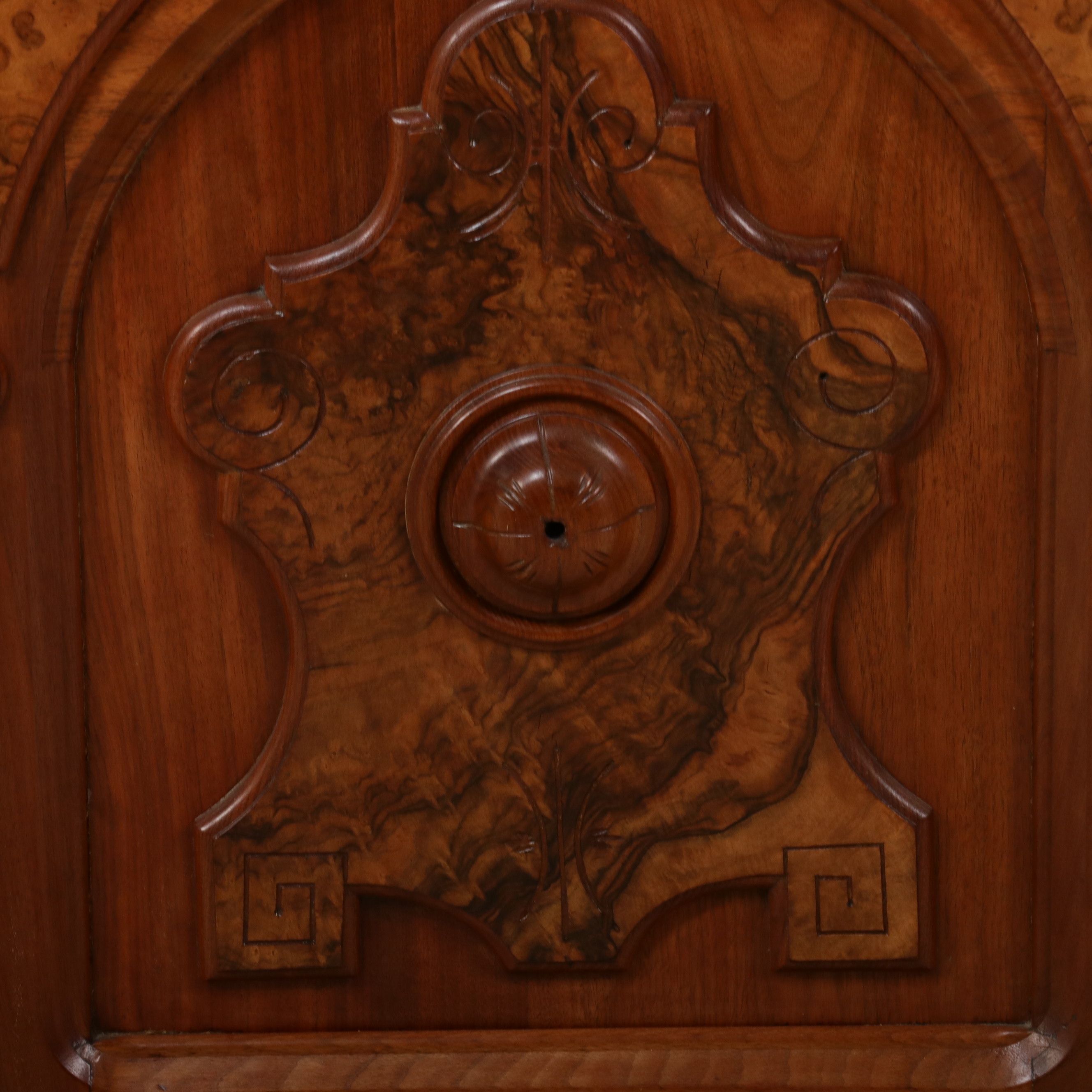 Eastlake Carved Walnut and Burled Buffet, Late 19th Century