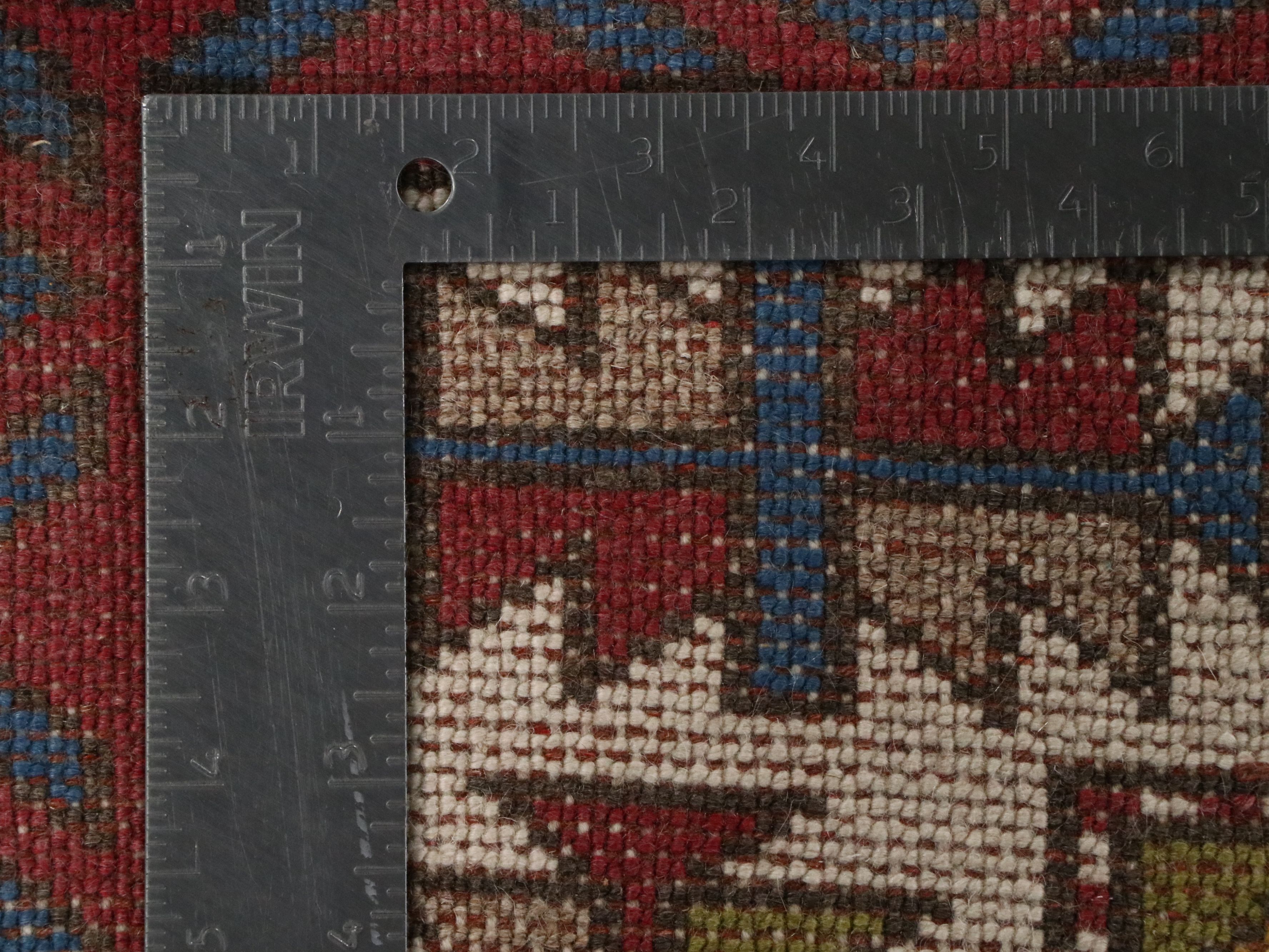 4'1 x 5'4 Hand-Knotted Caucasian Kazak Area Rug