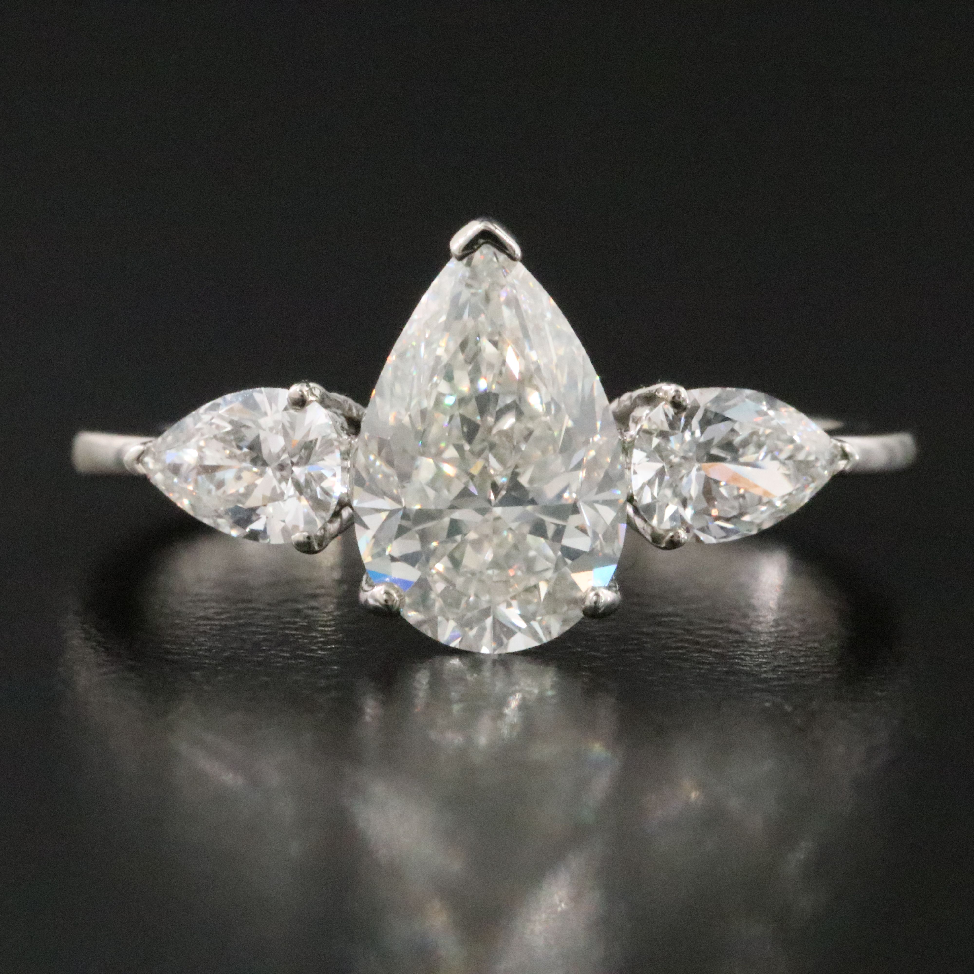 Platinum 1.98 CTW Diamond Ring with GIA Report