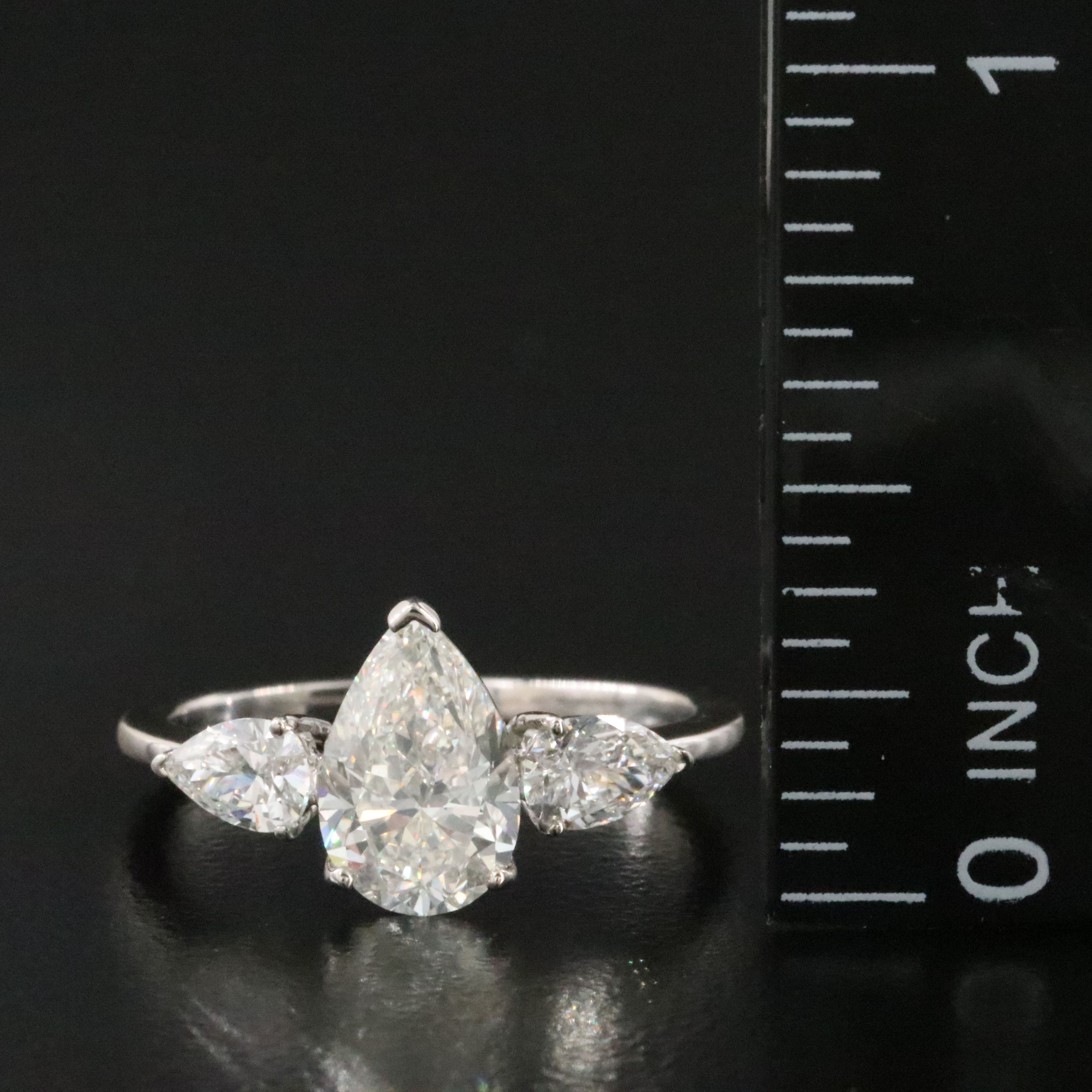 Platinum 1.98 CTW Diamond Ring with GIA Report