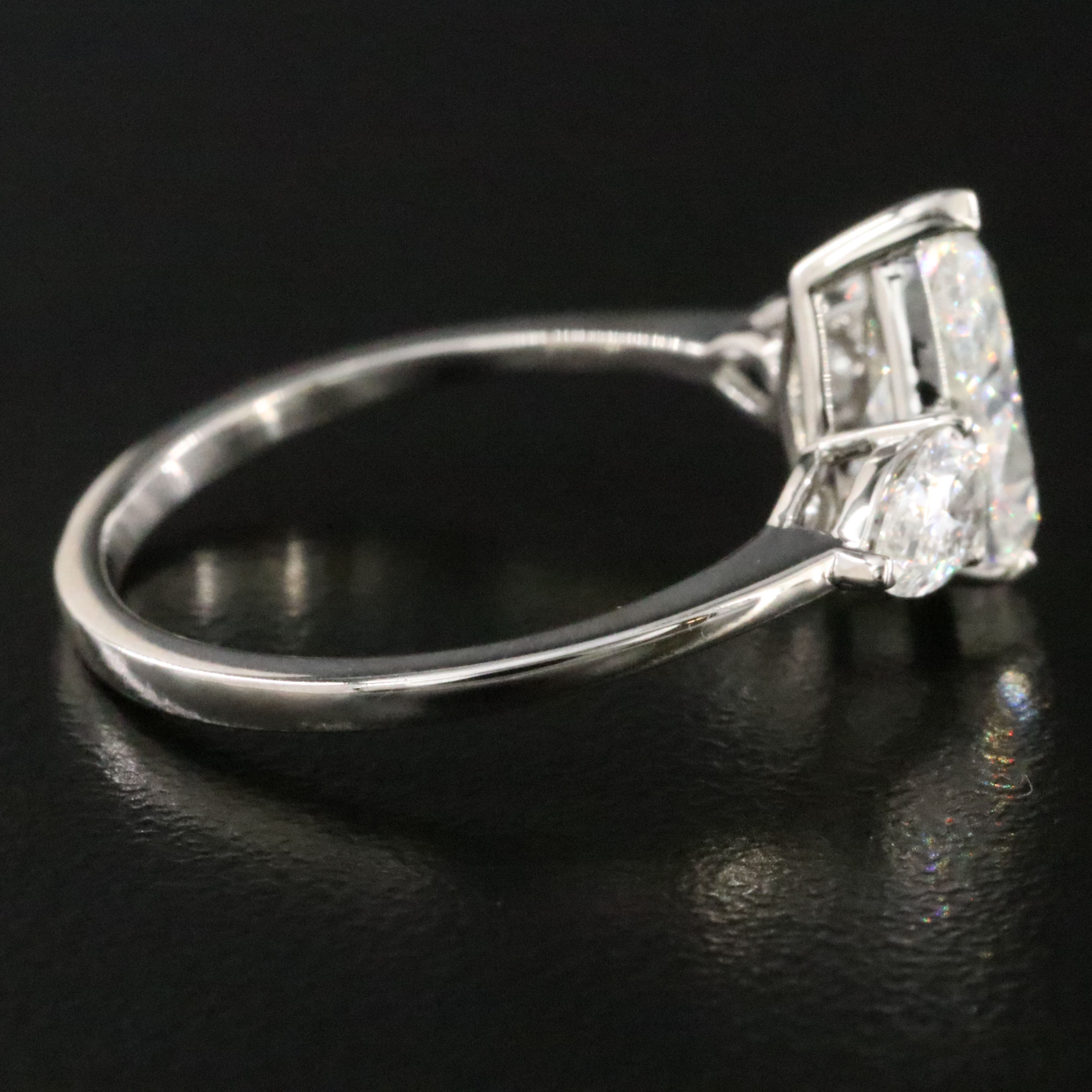 Platinum 1.98 CTW Diamond Ring with GIA Report