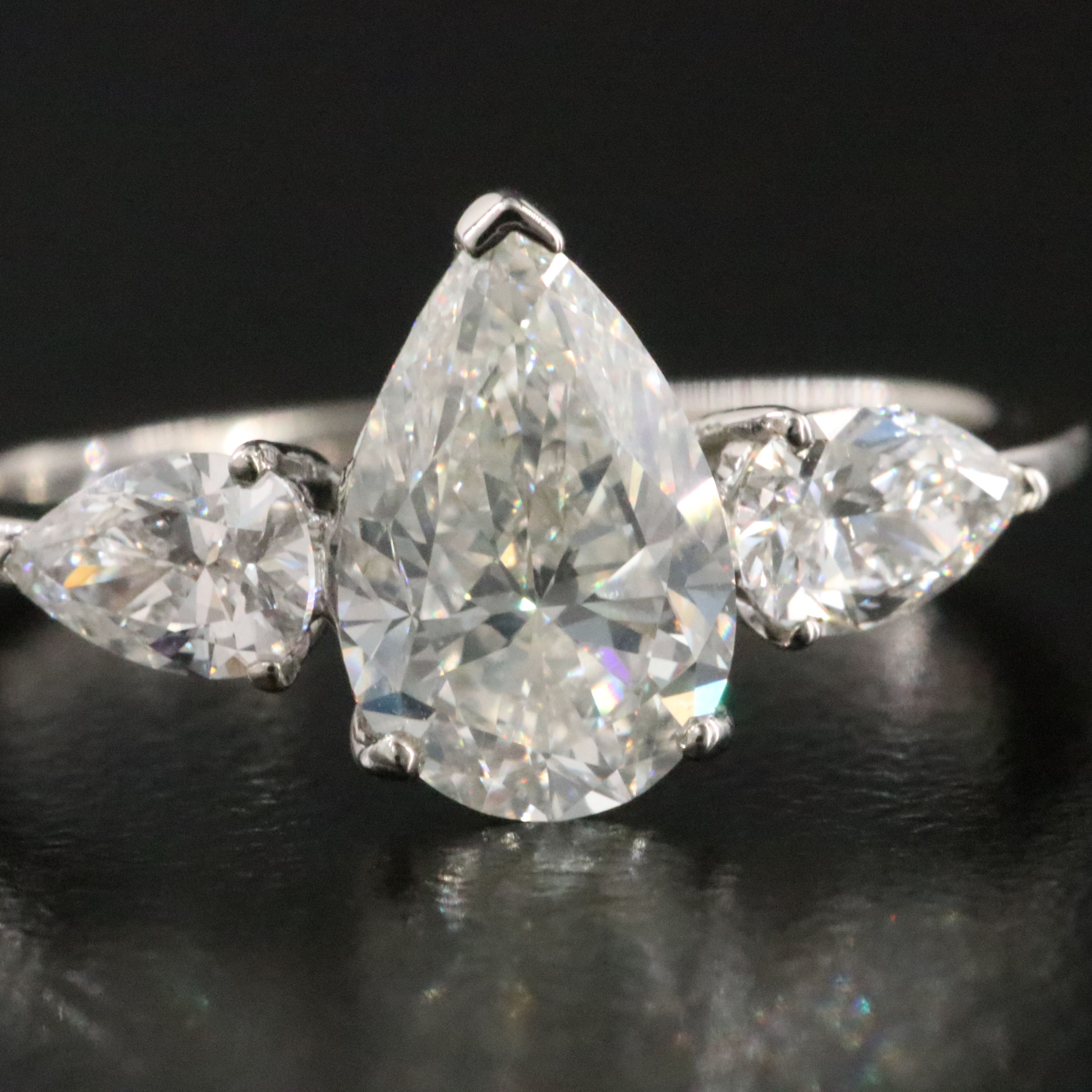 Platinum 1.98 CTW Diamond Ring with GIA Report