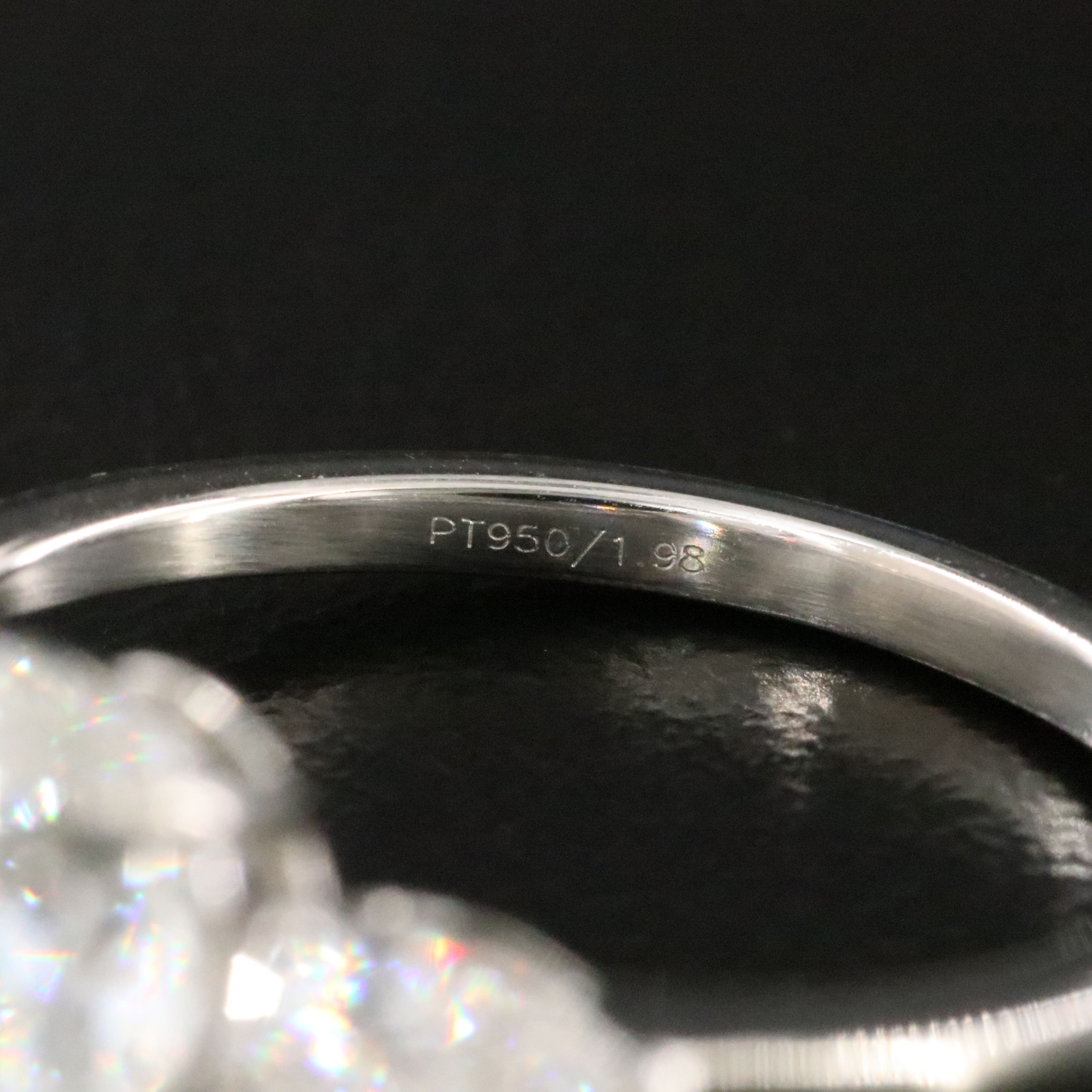 Platinum 1.98 CTW Diamond Ring with GIA Report