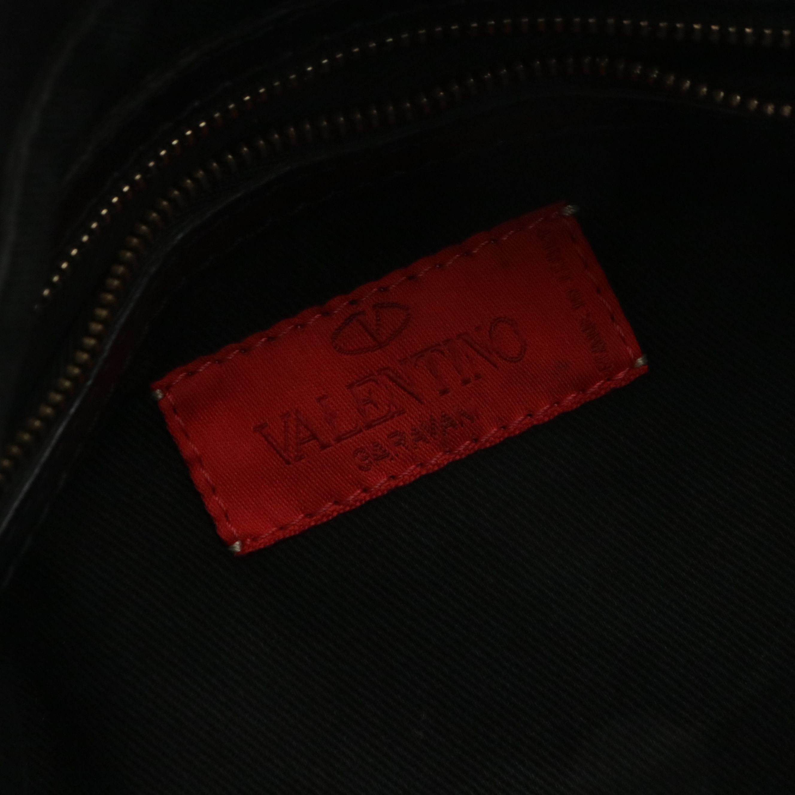 Valentino Garavani Side Bow Accented Satchel Bag in Crinkled Calfskin Leather