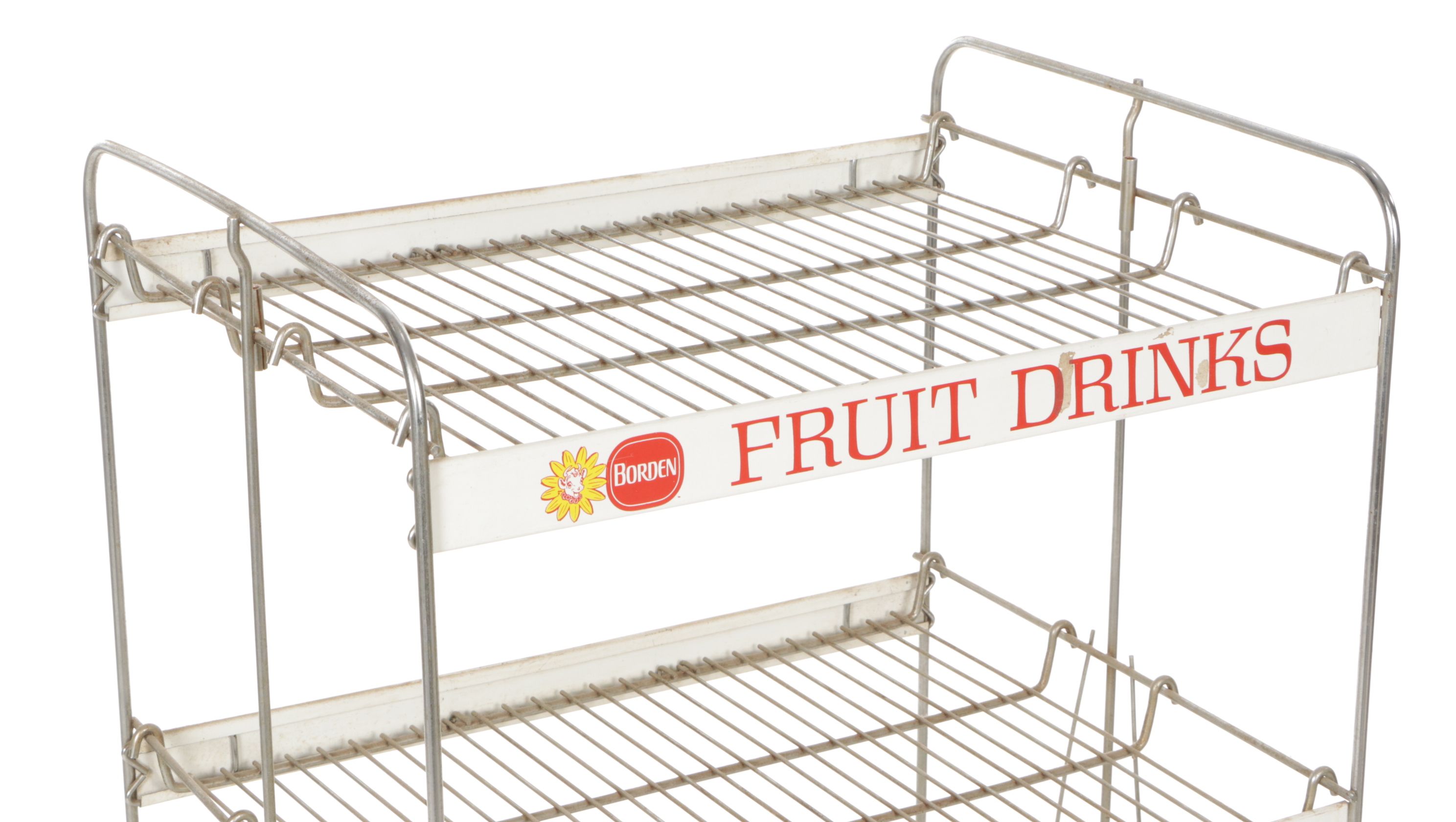 Borden Dairy Four Tier Metal Wire Rack