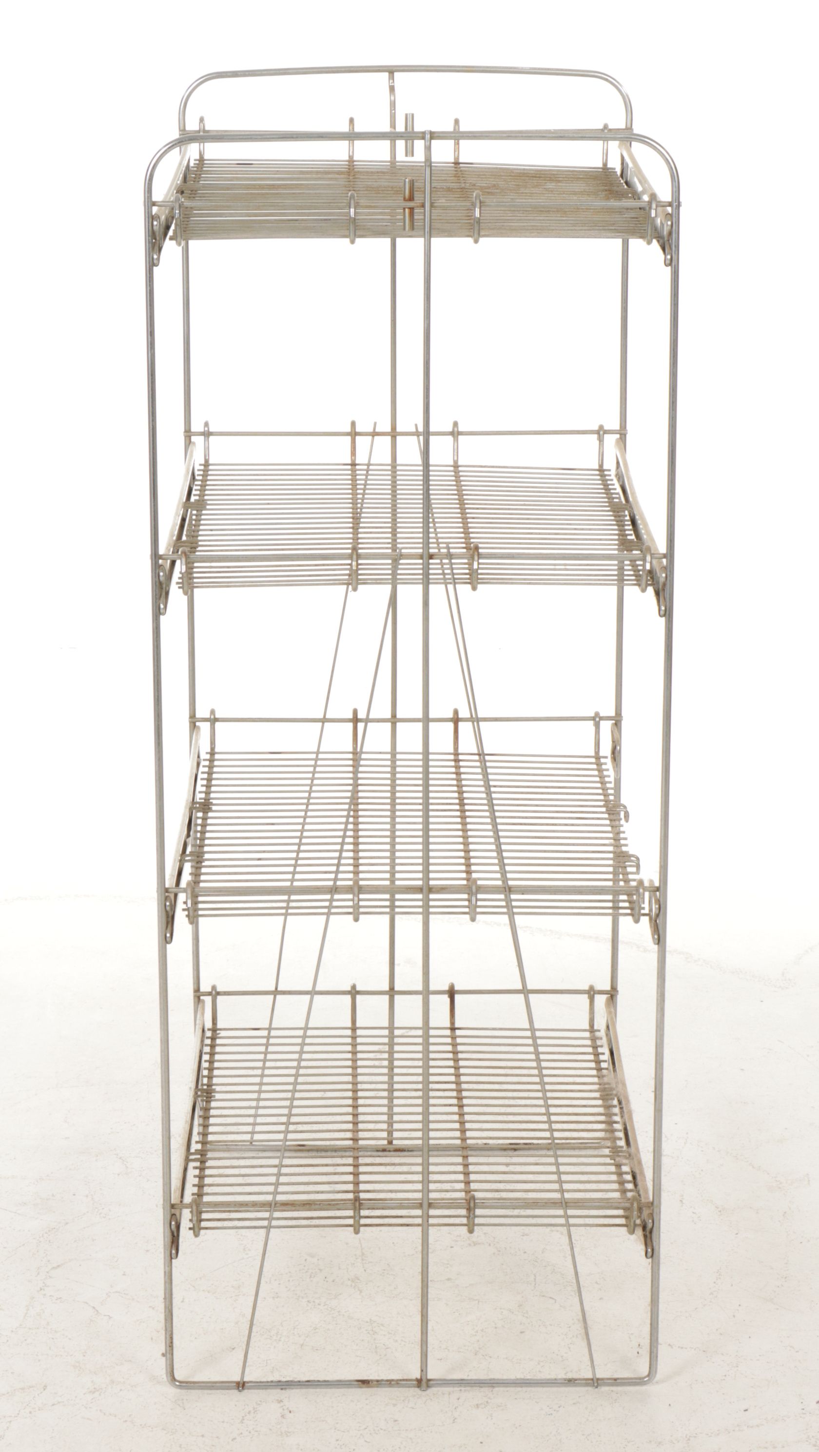 Borden Dairy Four Tier Metal Wire Rack