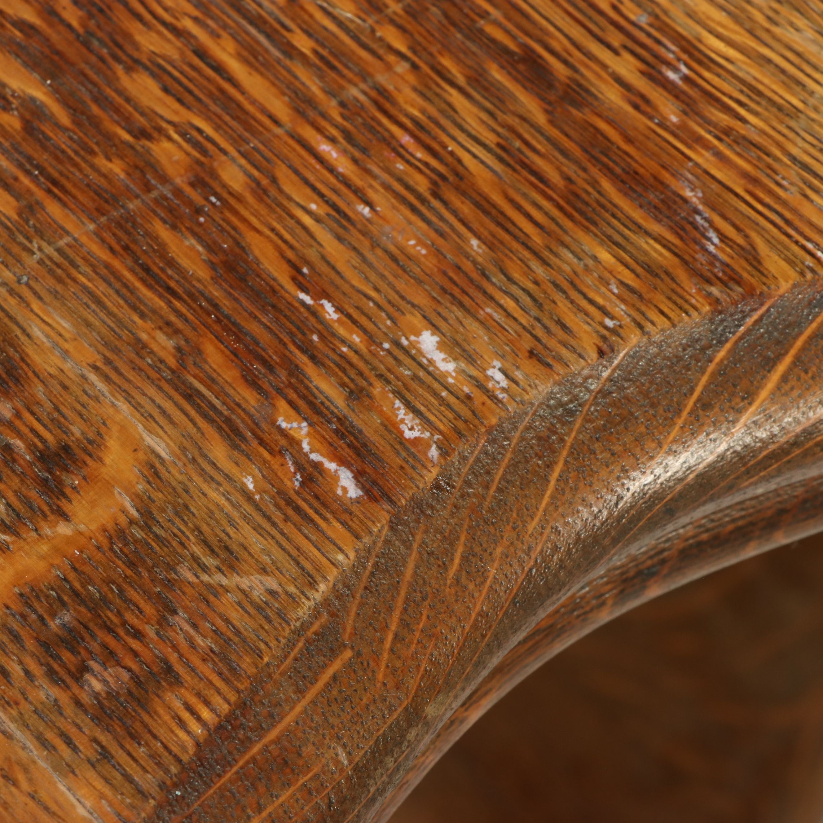 Victorian Quartersawn Oak Ball and Claw Foot Parlor Table, Late 19th Century