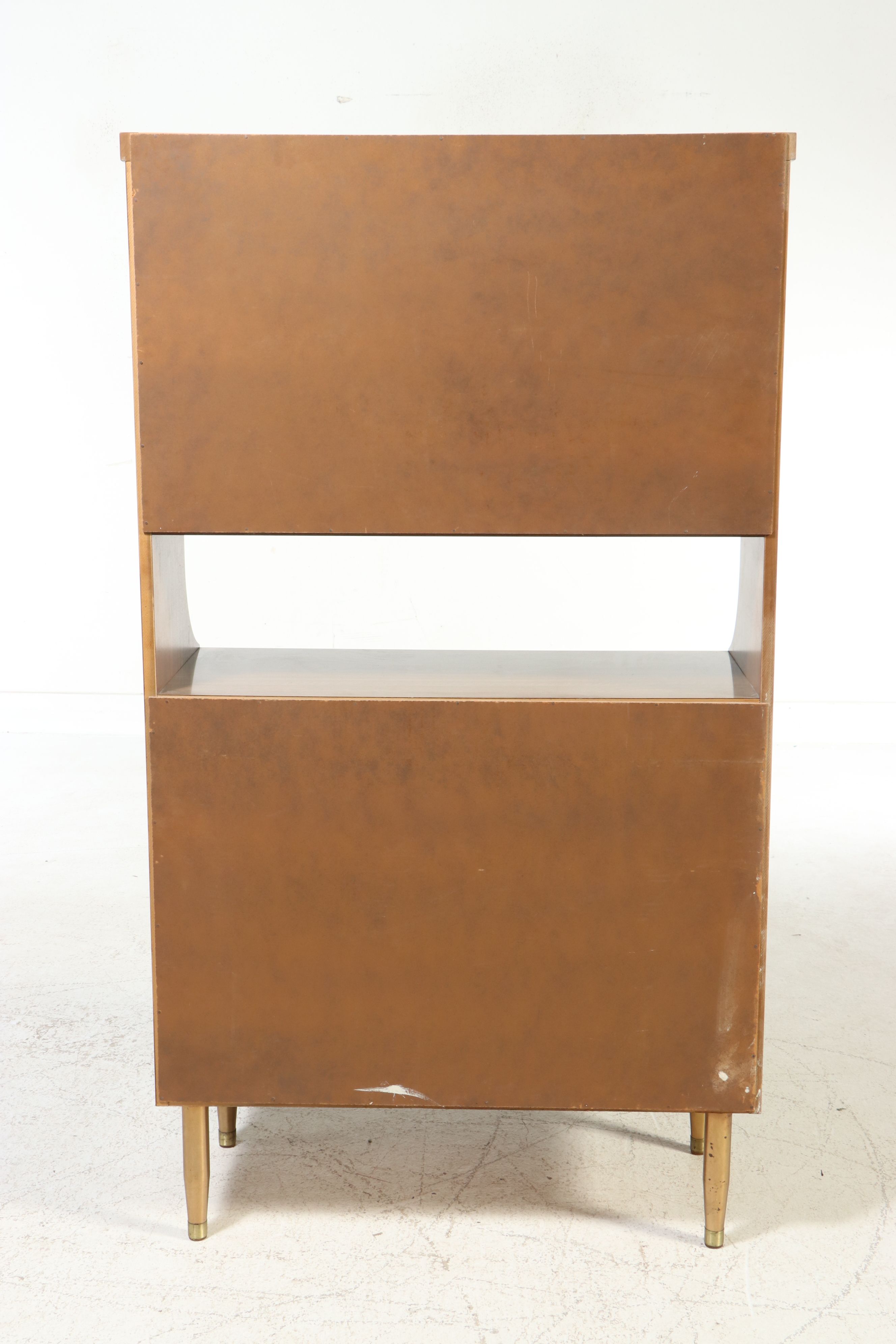 Mid Century Modern Walnut China Cabinet, Mid-20th Century