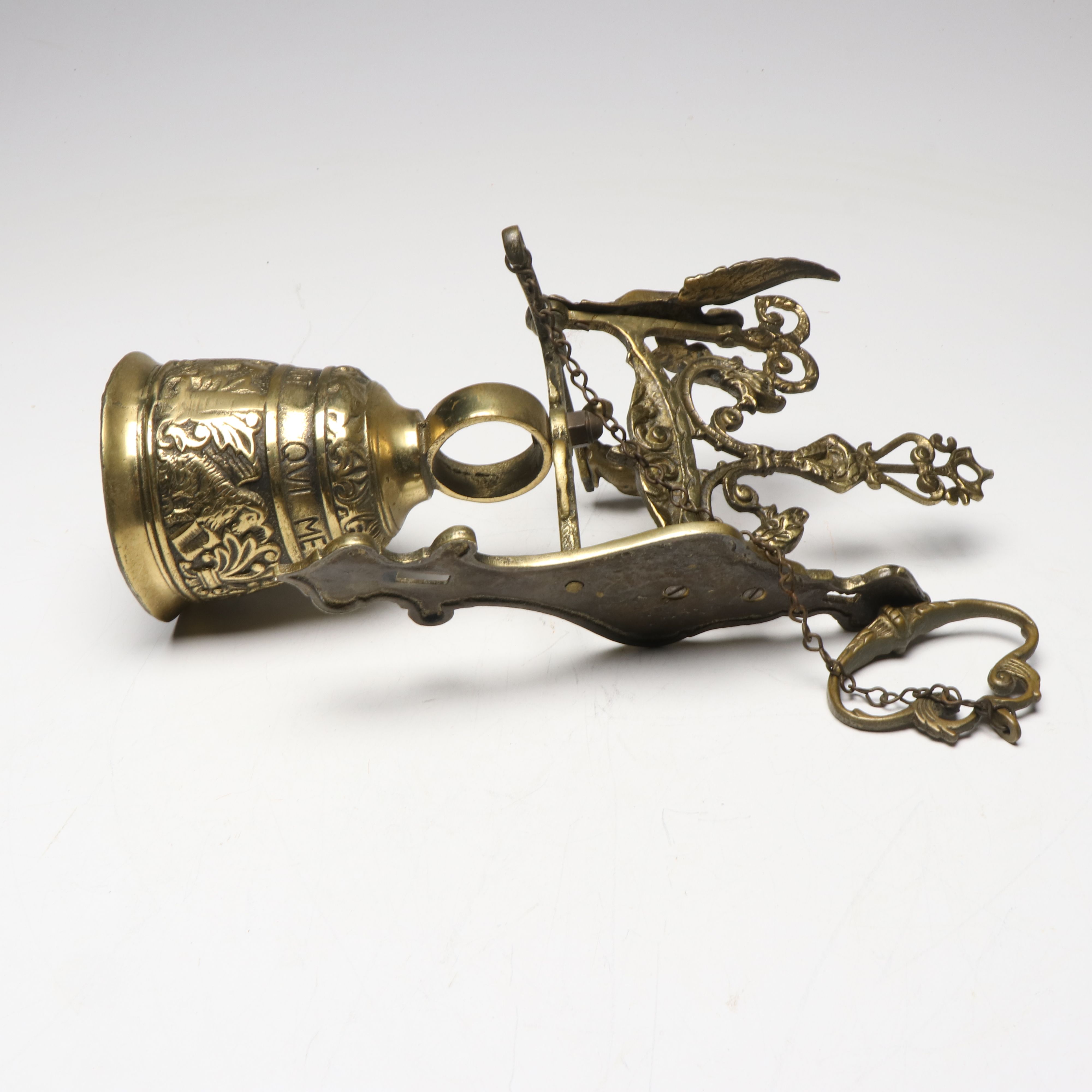 Gothic Style Cast Brass Monastery Bell