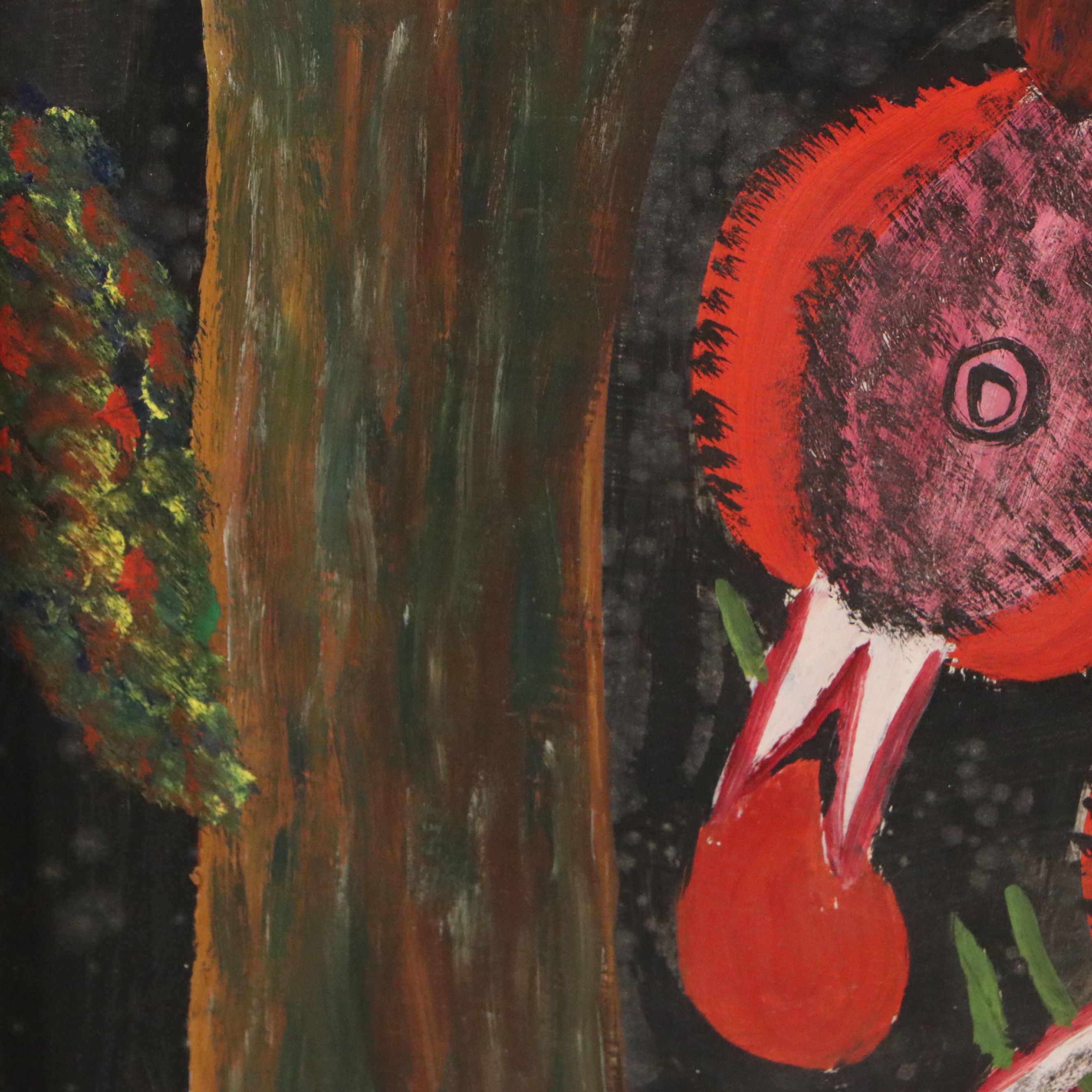 Sisson Blanchard Oil Painting of Two Quails, Mid-20th Century