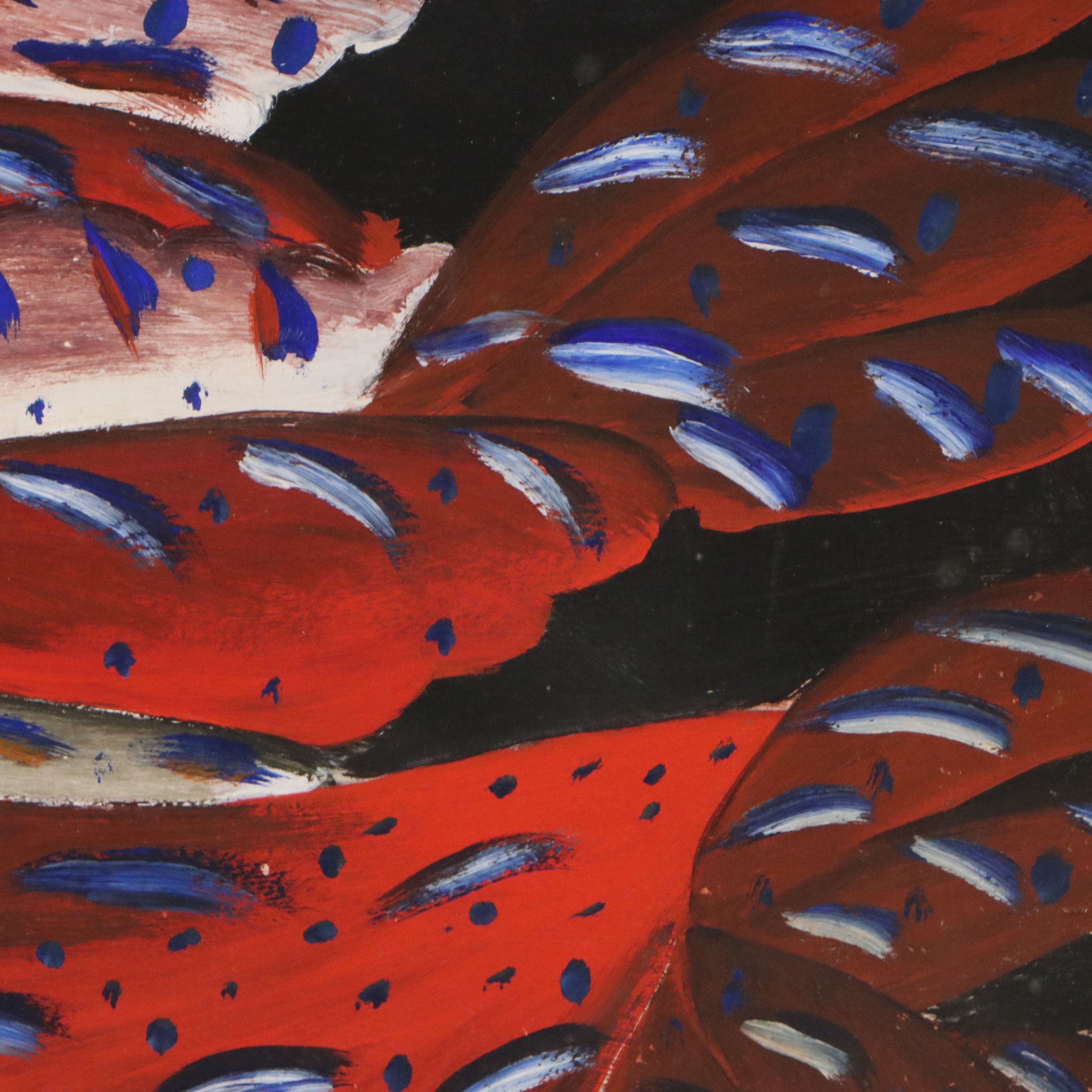 Sisson Blanchard Oil Painting of Two Quails, Mid-20th Century