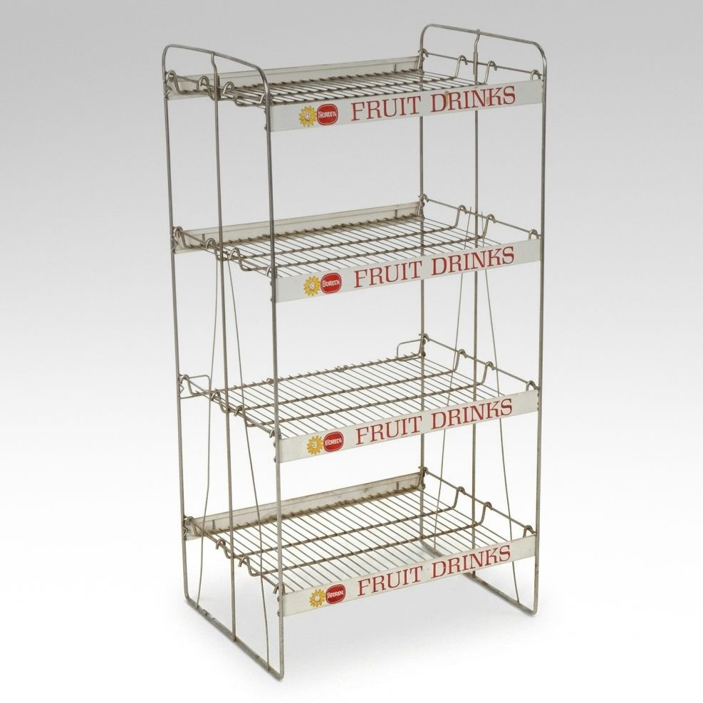 Borden Dairy Four Tier Metal Wire Rack