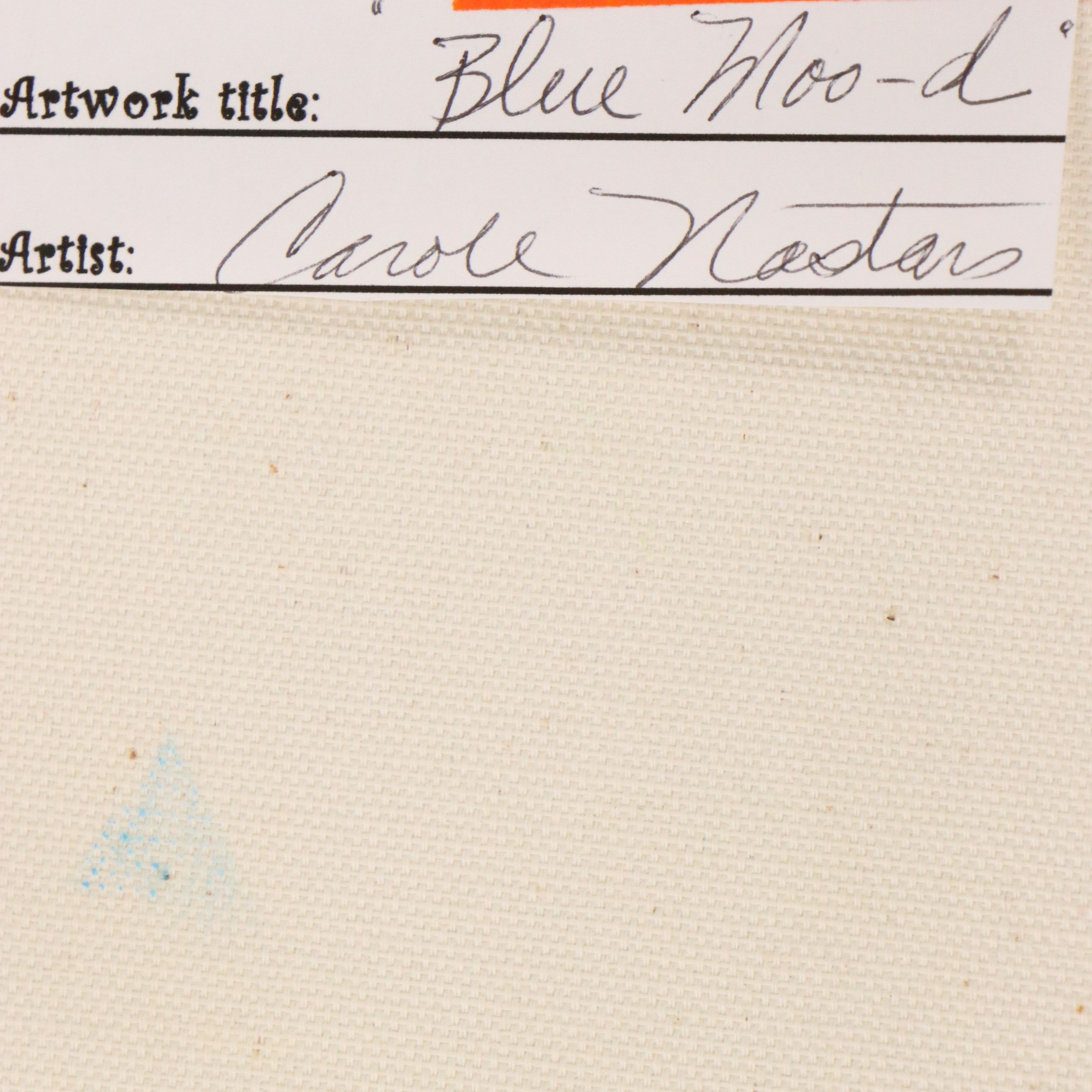 Carole Nastars Oil Painting "Blue Moo'd," 21st century