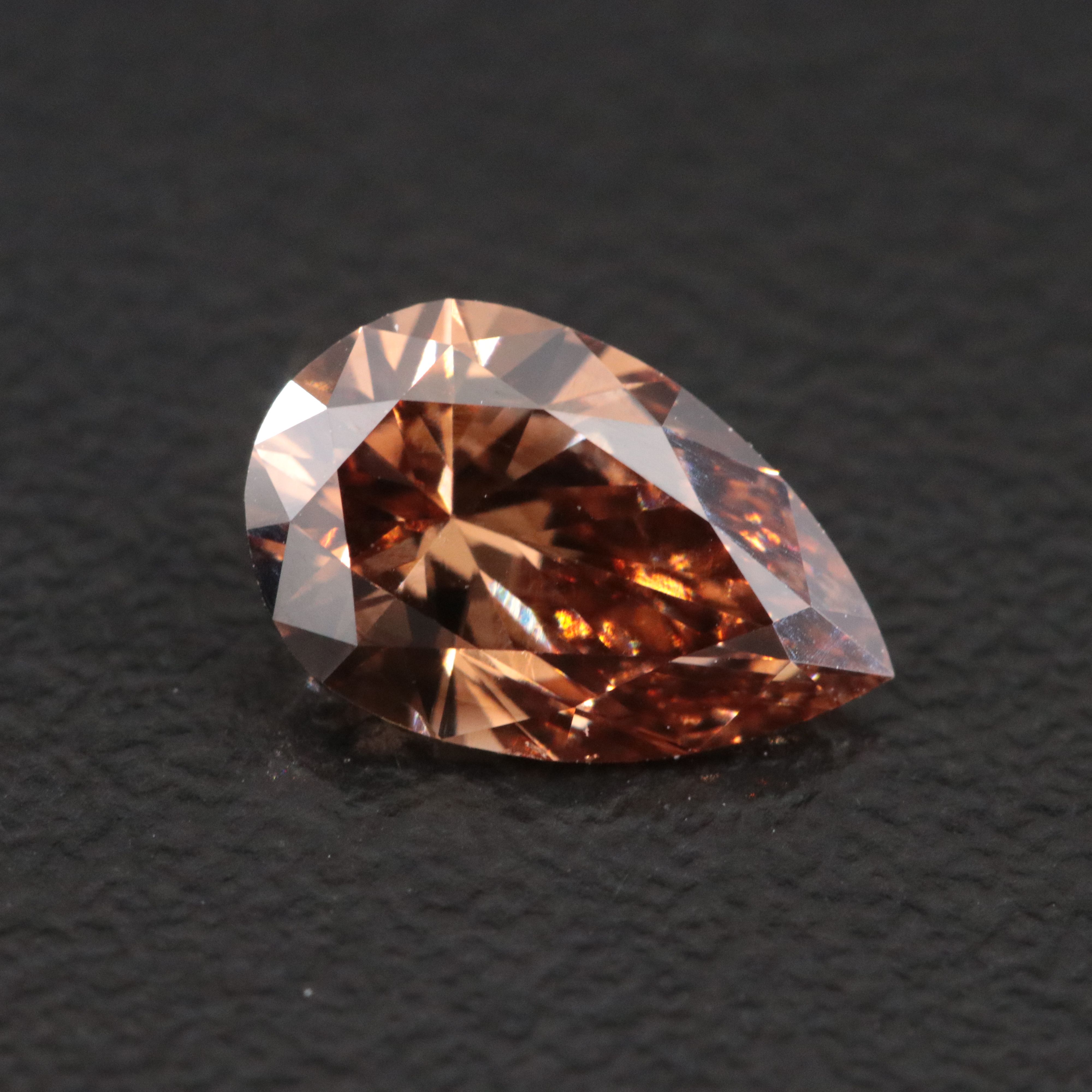 Loose 1.07 CT Lab Grown Fancy Brown Diamond