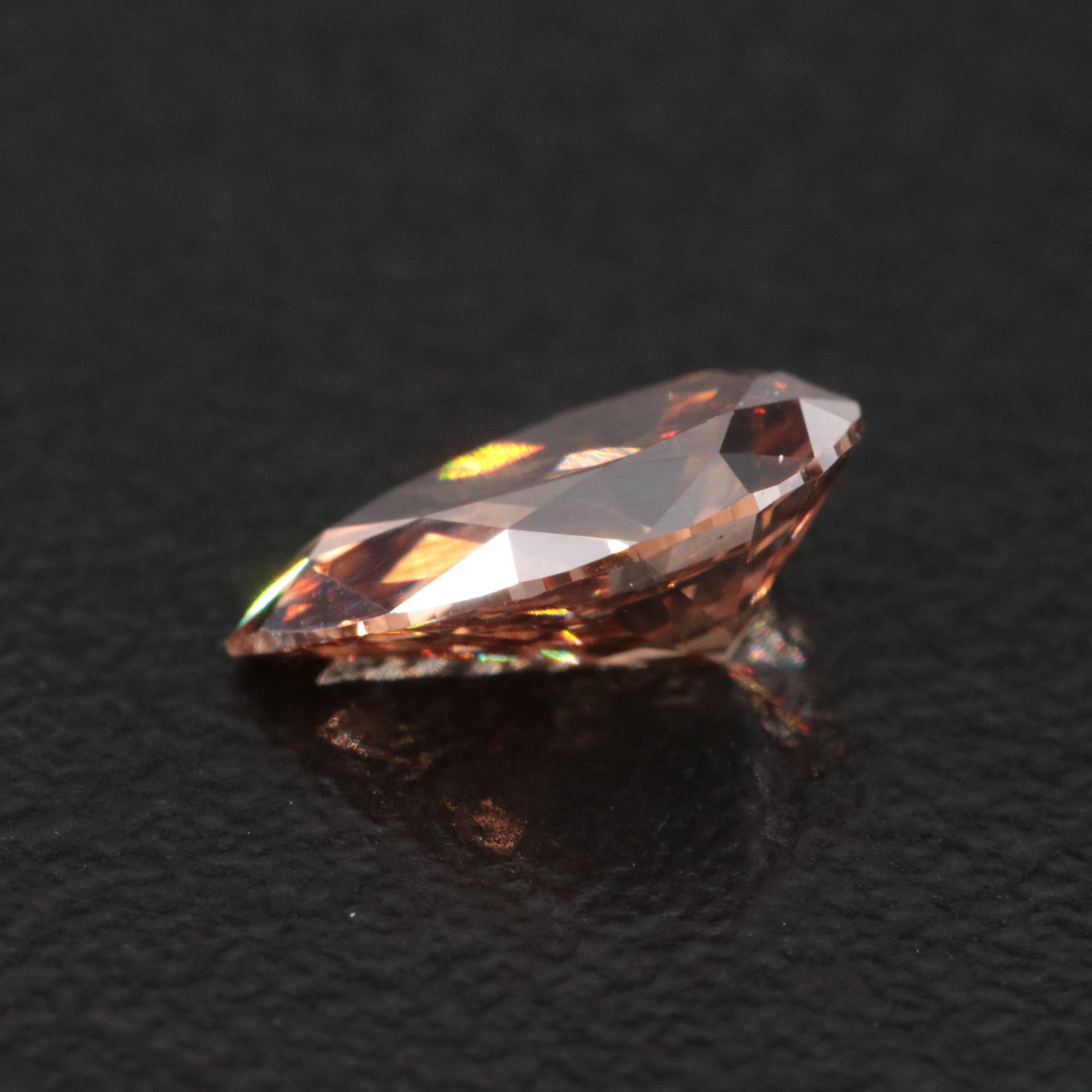 Loose 1.07 CT Lab Grown Fancy Brown Diamond