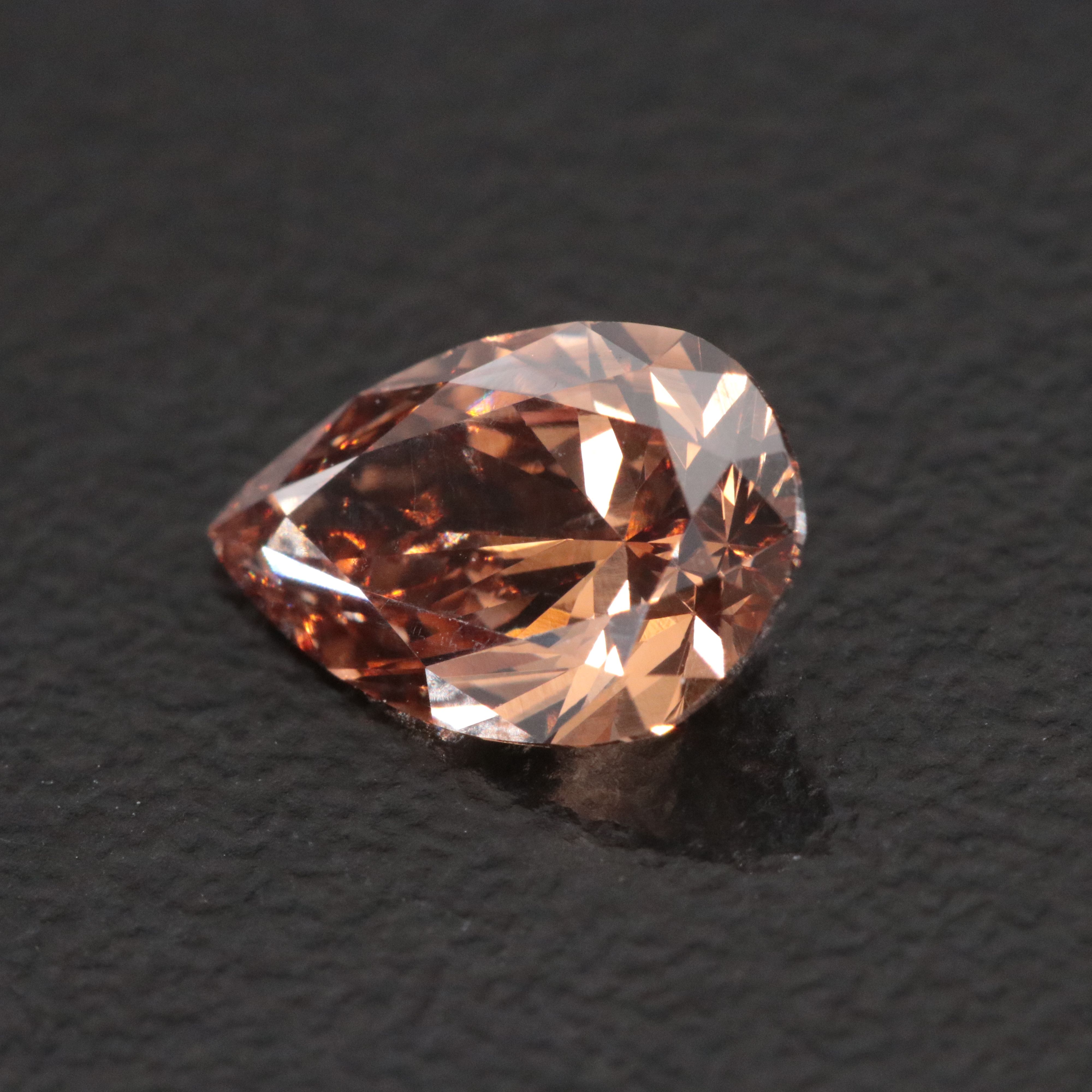 Loose 1.07 CT Lab Grown Fancy Brown Diamond