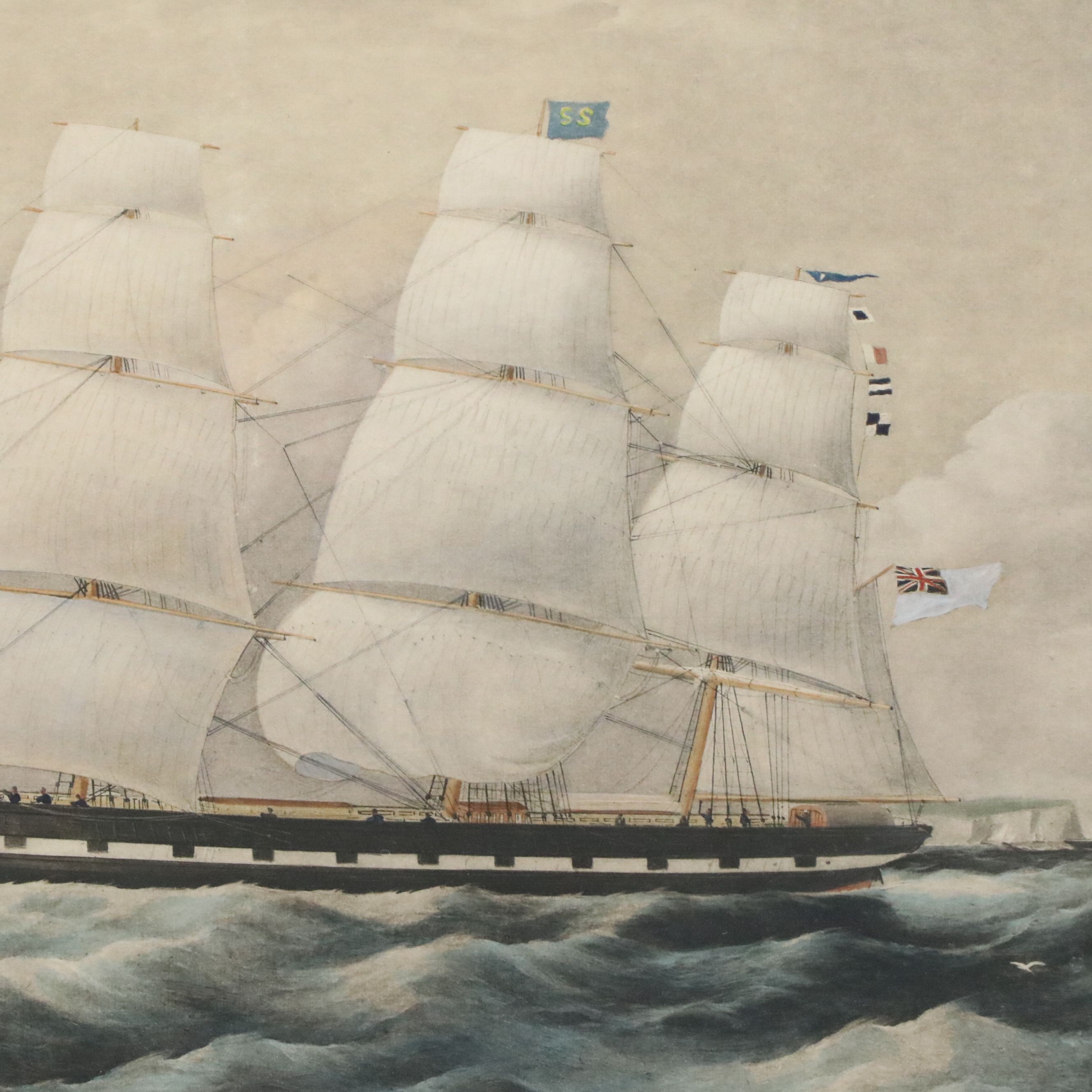 Nautical Restrike Engraving After William Webb "The Betty Darling," 1926