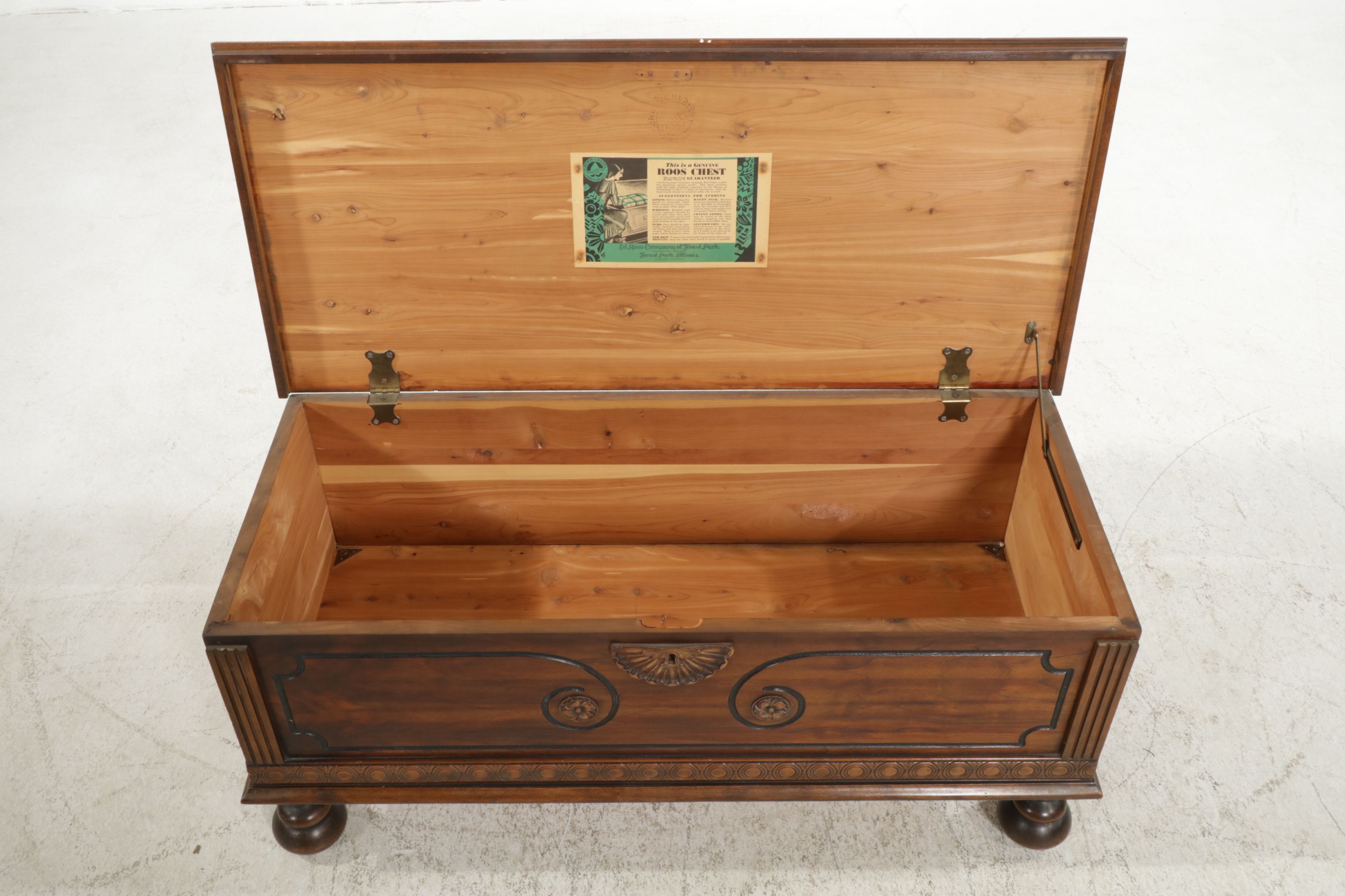 Ed Roos Spanish Revival Cedar-Lined Blanket Chest, Mid-20th Century