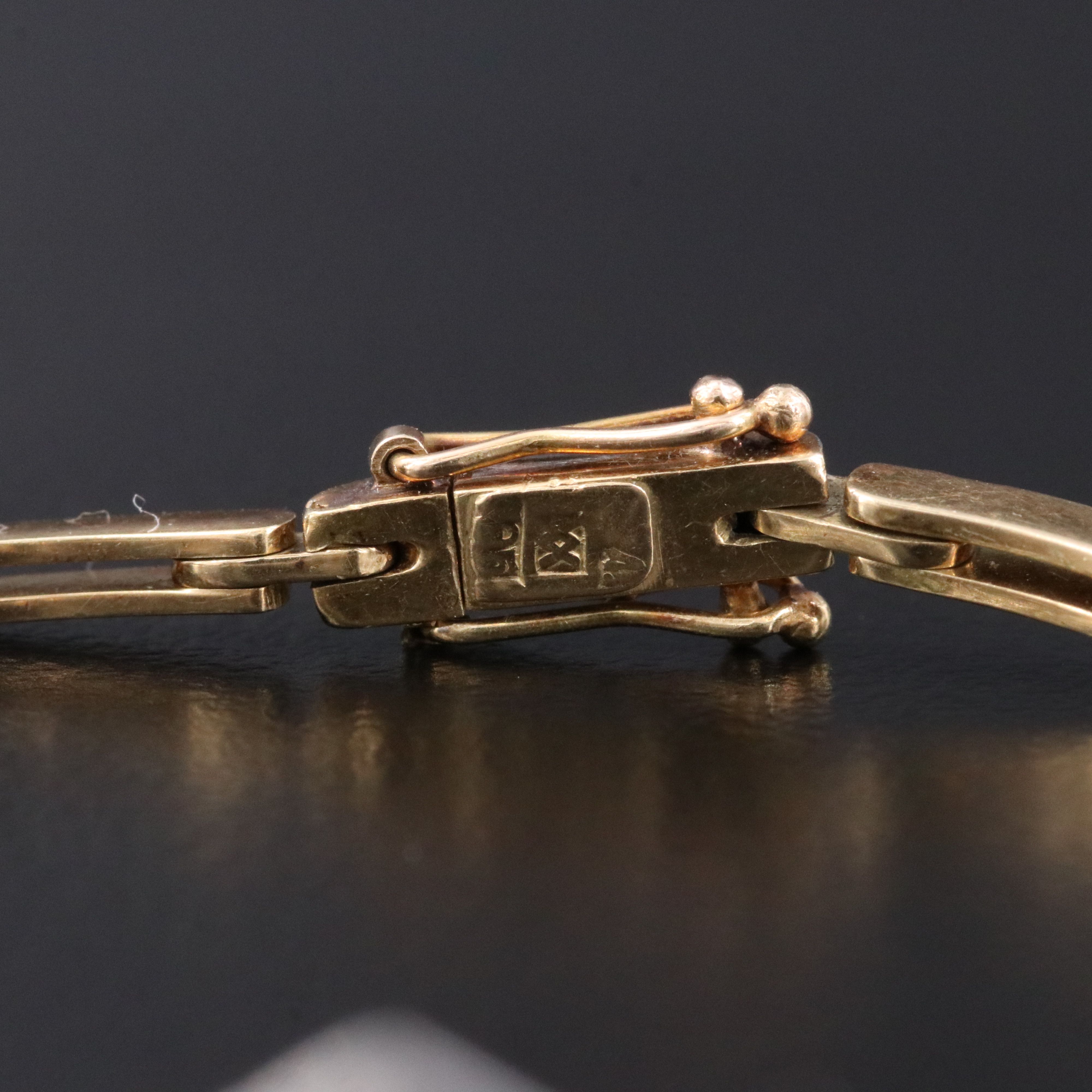 Art Deco 14K 0.25 CTW Diamond Bracelet with Platinum Tops