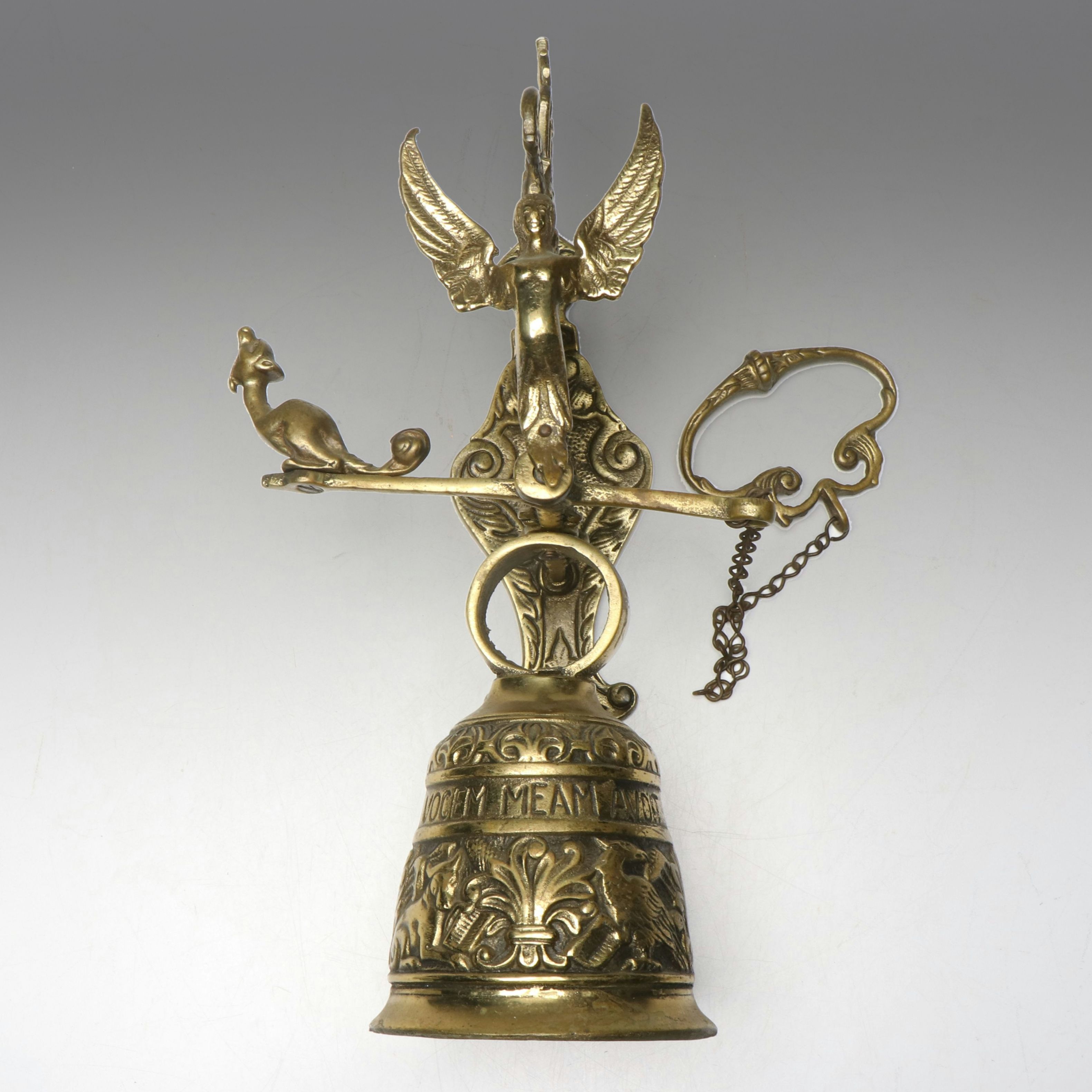 Gothic Style Cast Brass Monastery Bell