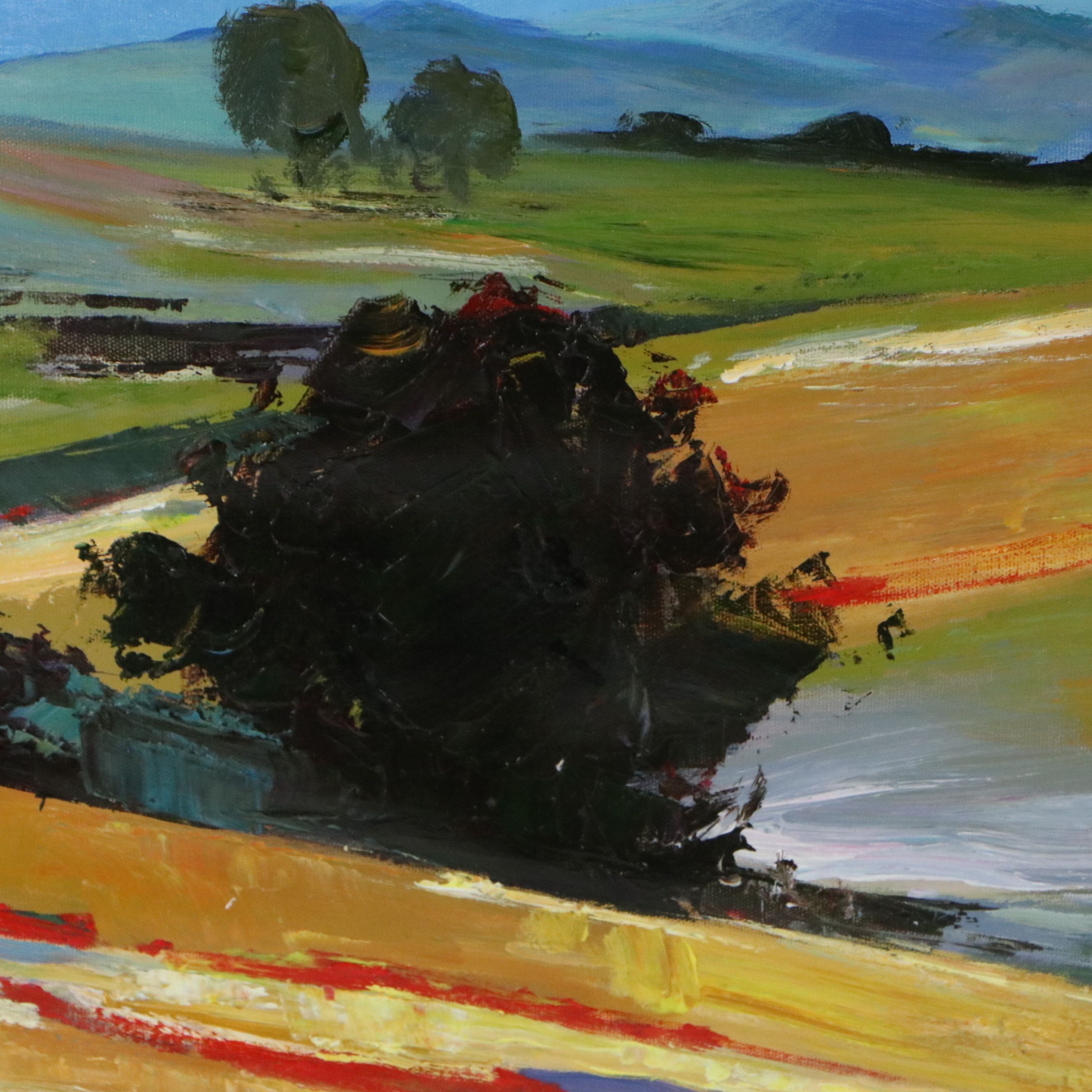 Xie Unstretched Oil Painting "Majestic Vision," Circa 2026