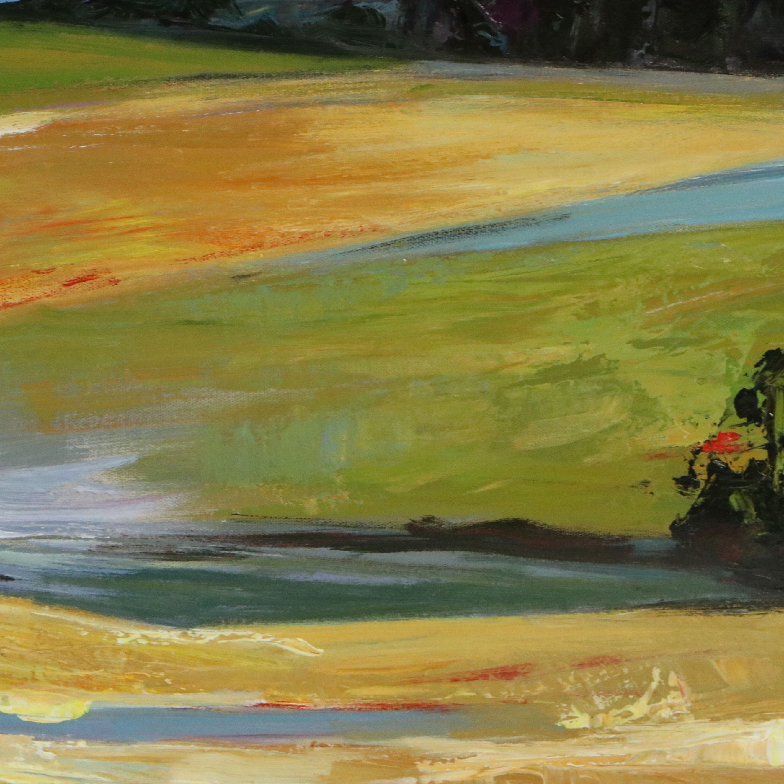 Xie Unstretched Oil Painting "Majestic Vision," Circa 2026