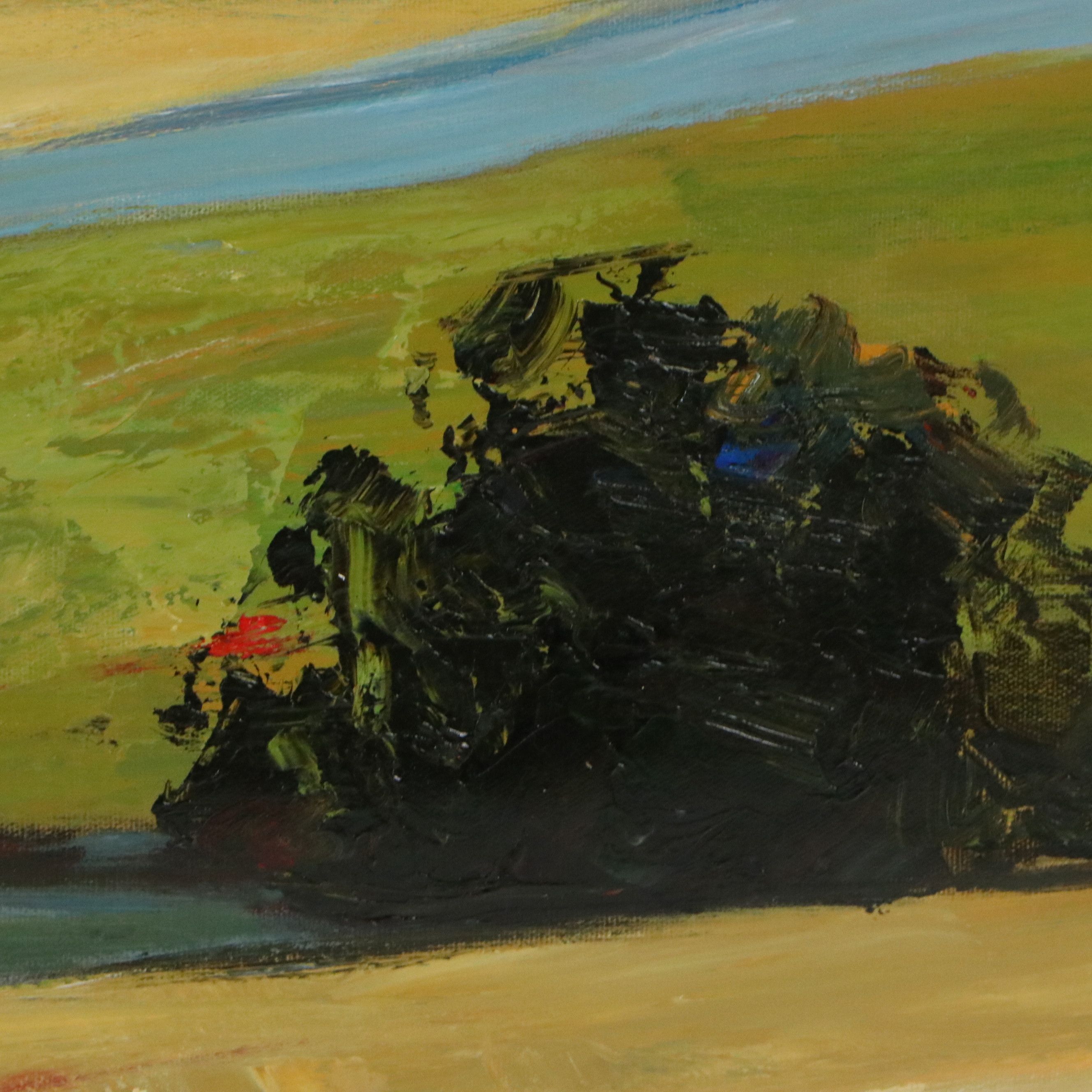 Xie Unstretched Oil Painting "Majestic Vision," Circa 2026