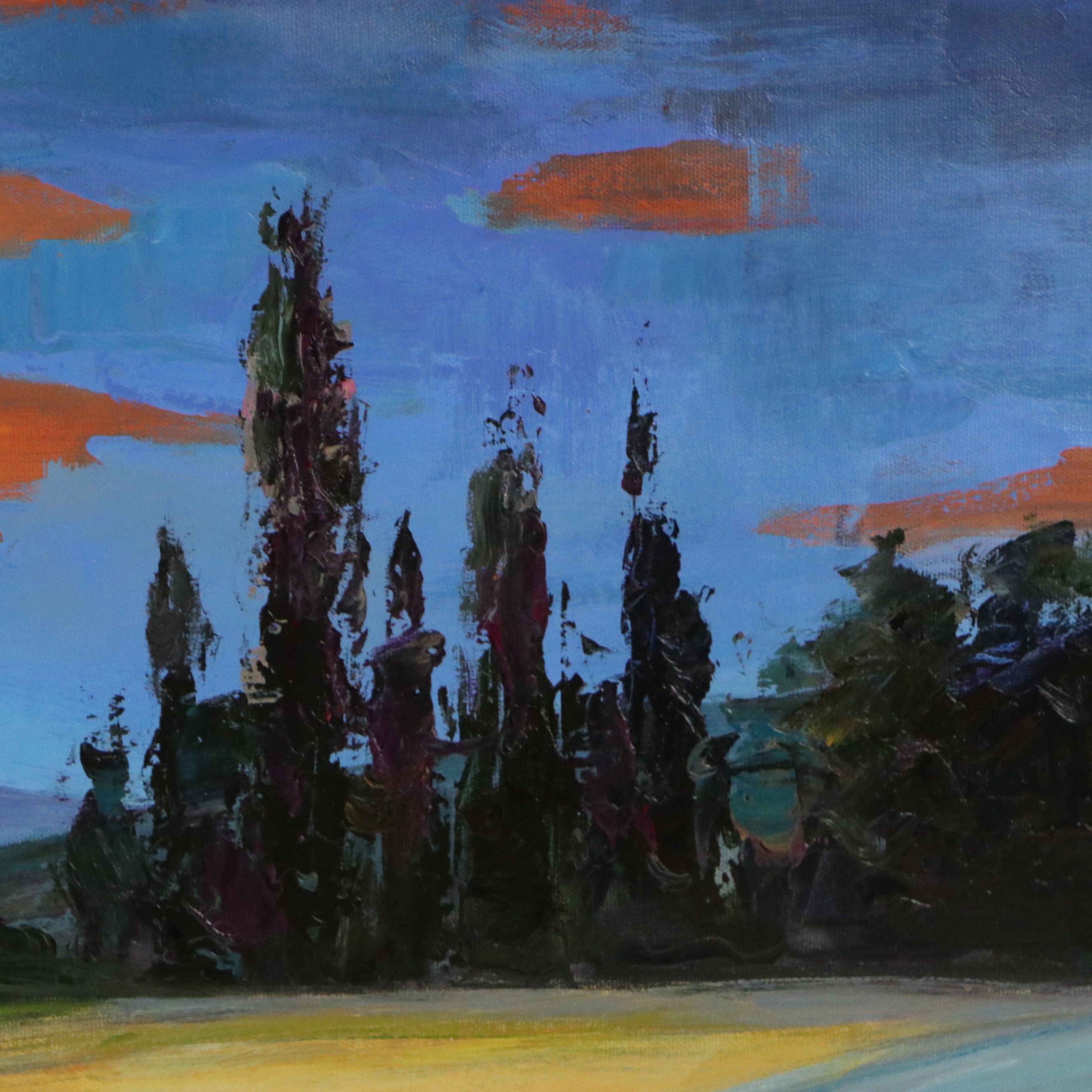 Xie Unstretched Oil Painting "Majestic Vision," Circa 2026