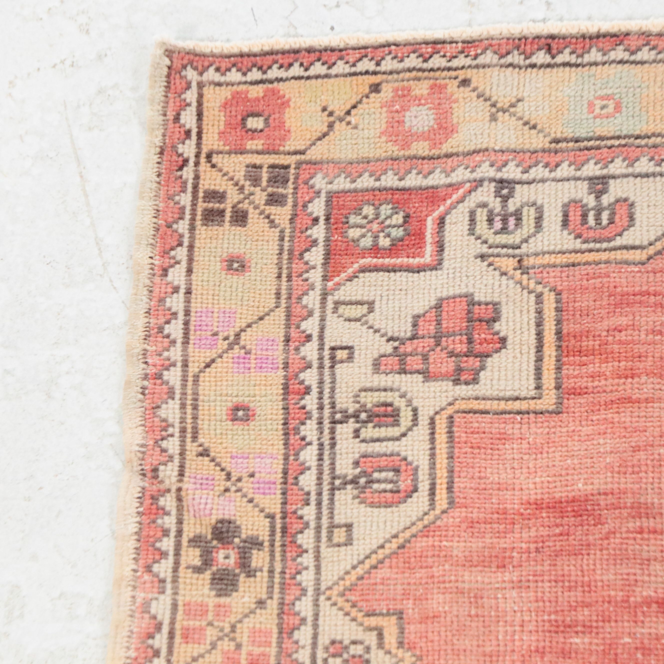 4'4 x 8' Hand-Knotted Turkish Bergama Area Rug