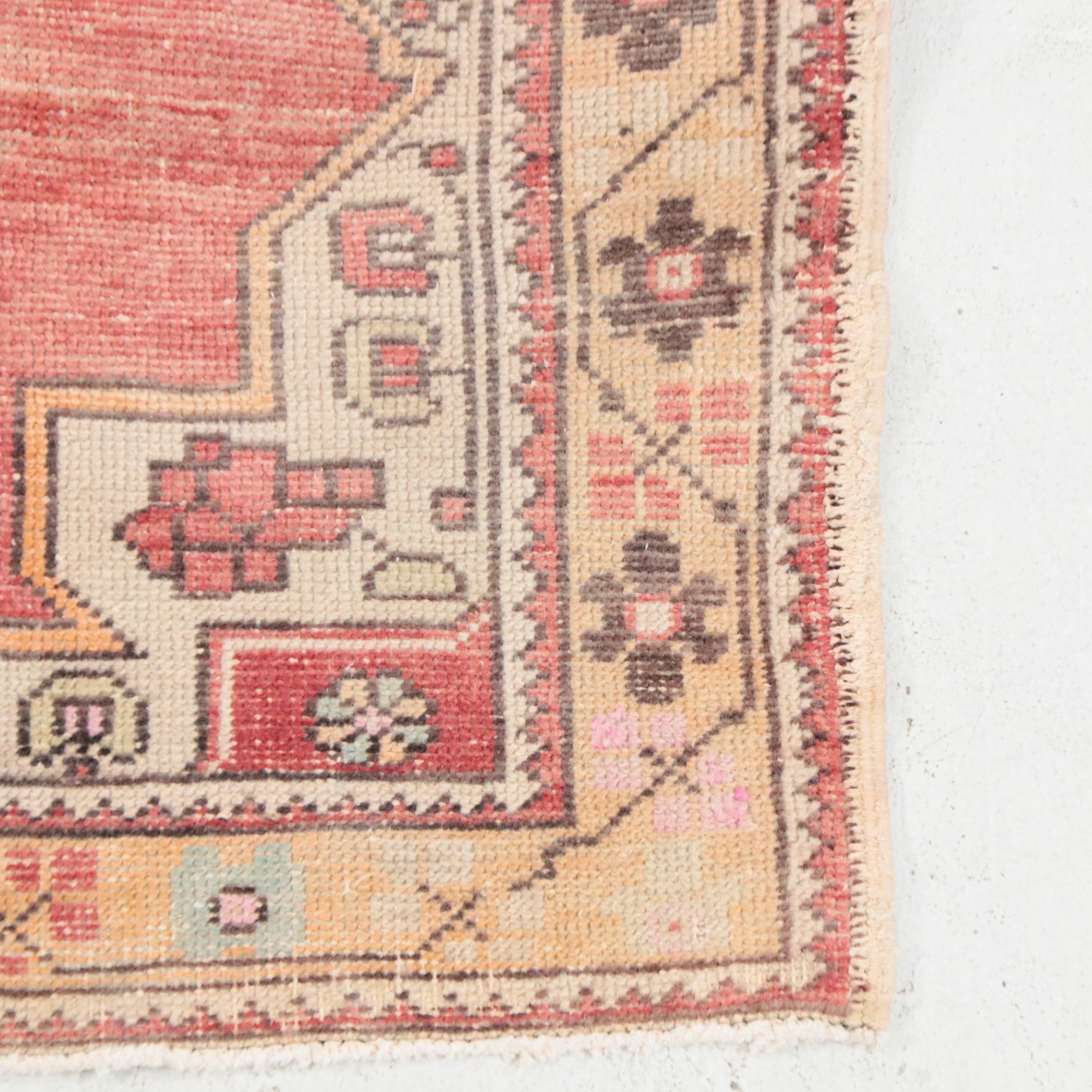 4'4 x 8' Hand-Knotted Turkish Bergama Area Rug