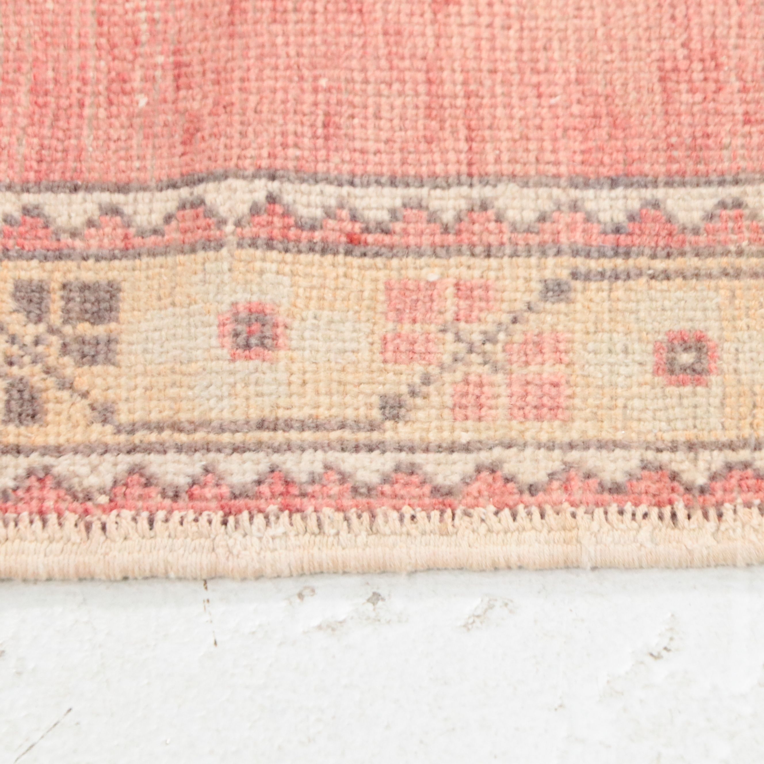 4'4 x 8' Hand-Knotted Turkish Bergama Area Rug