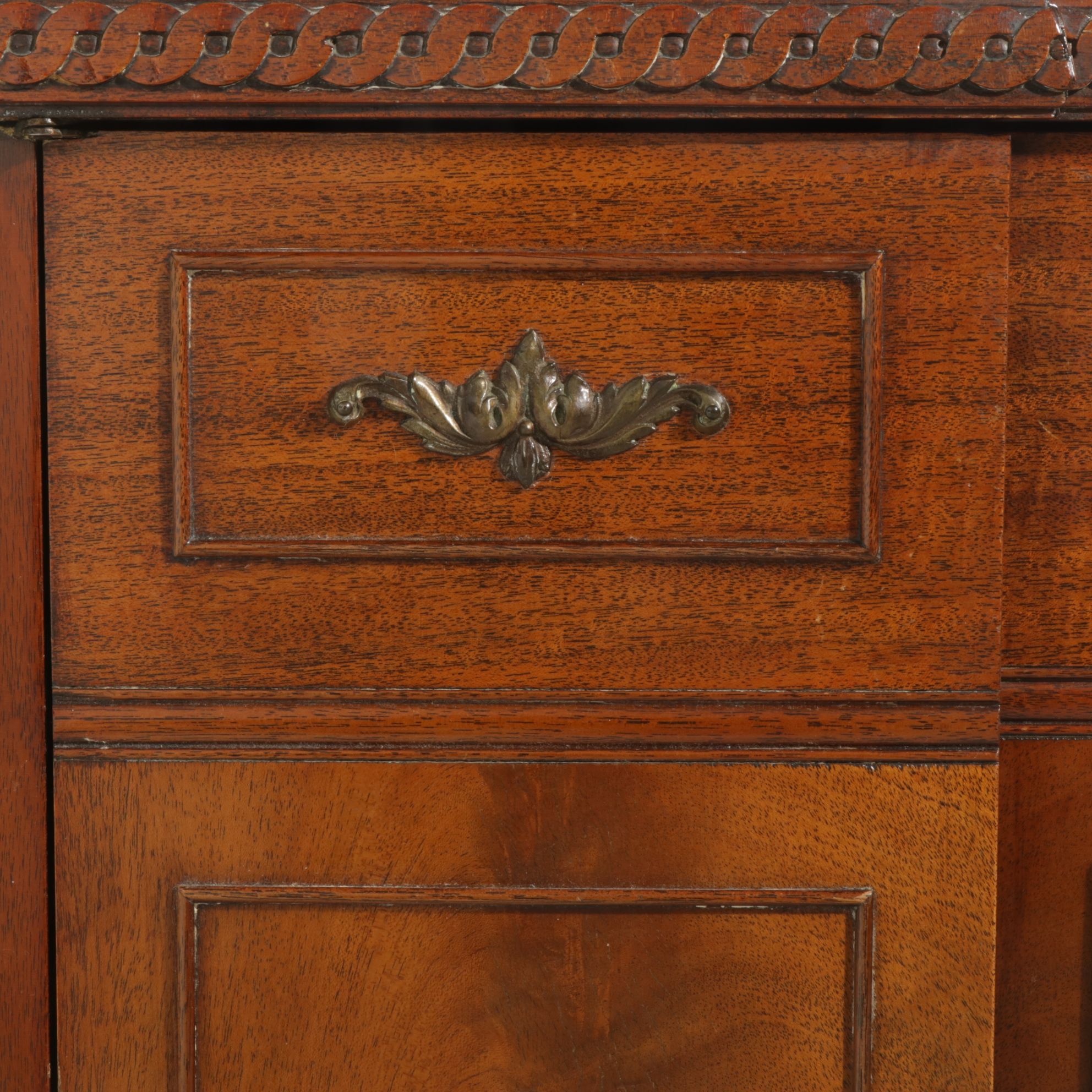 Neoclassical Style Mahogany Cabinet, Mid to Late 20th Century