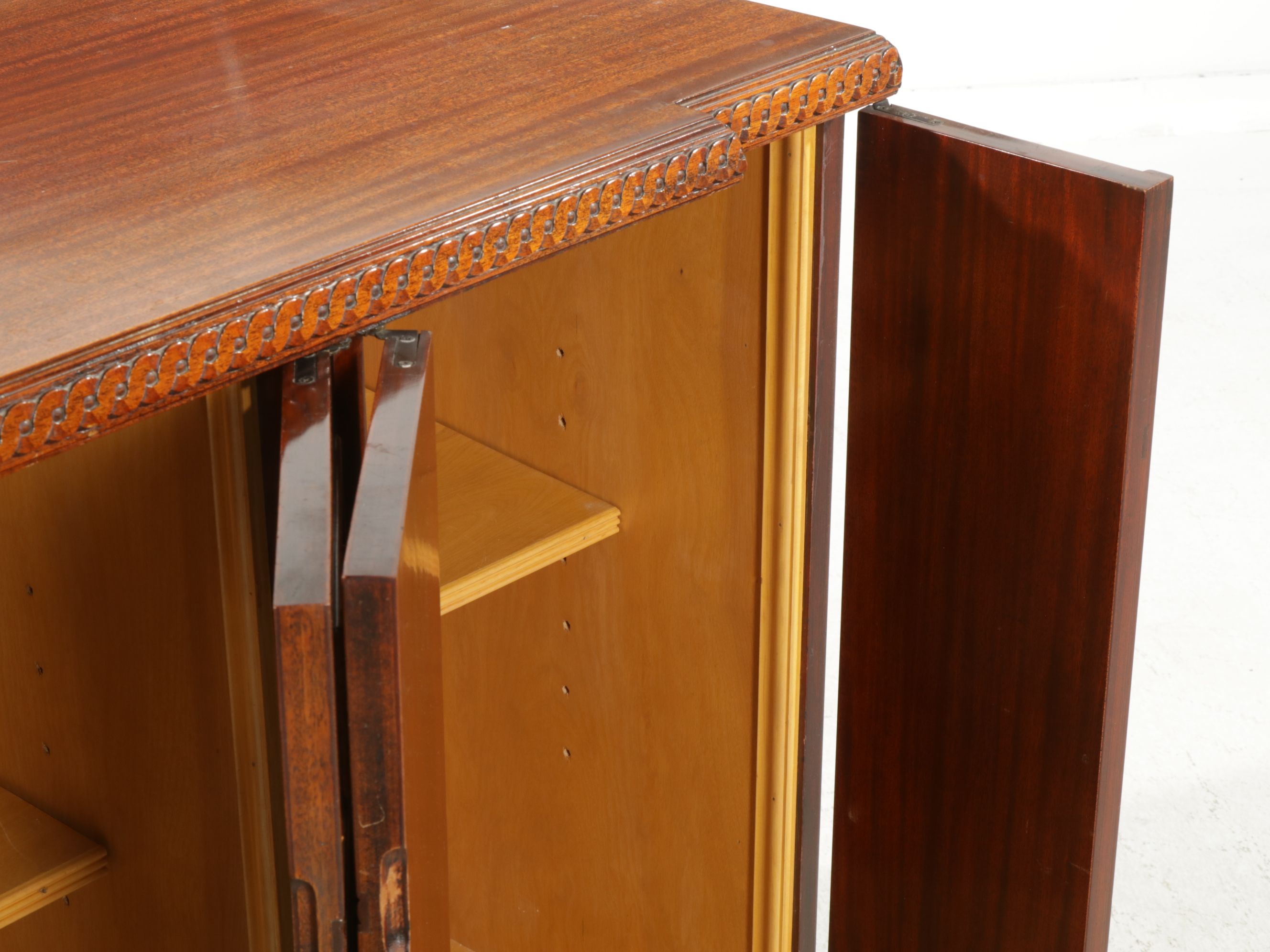 Neoclassical Style Mahogany Cabinet, Mid to Late 20th Century
