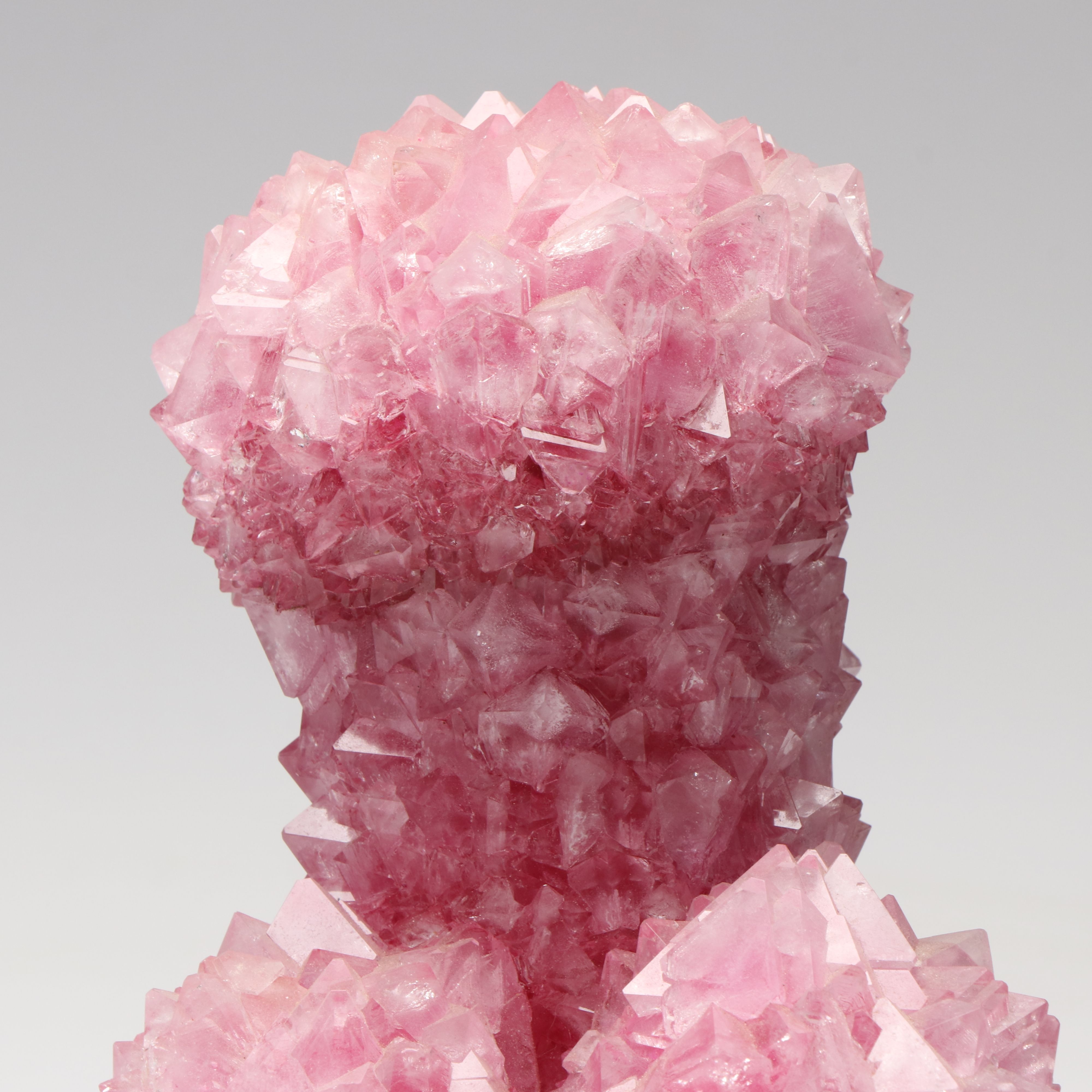 Hanging Monastery China Pink Salt Crystal with Geodes