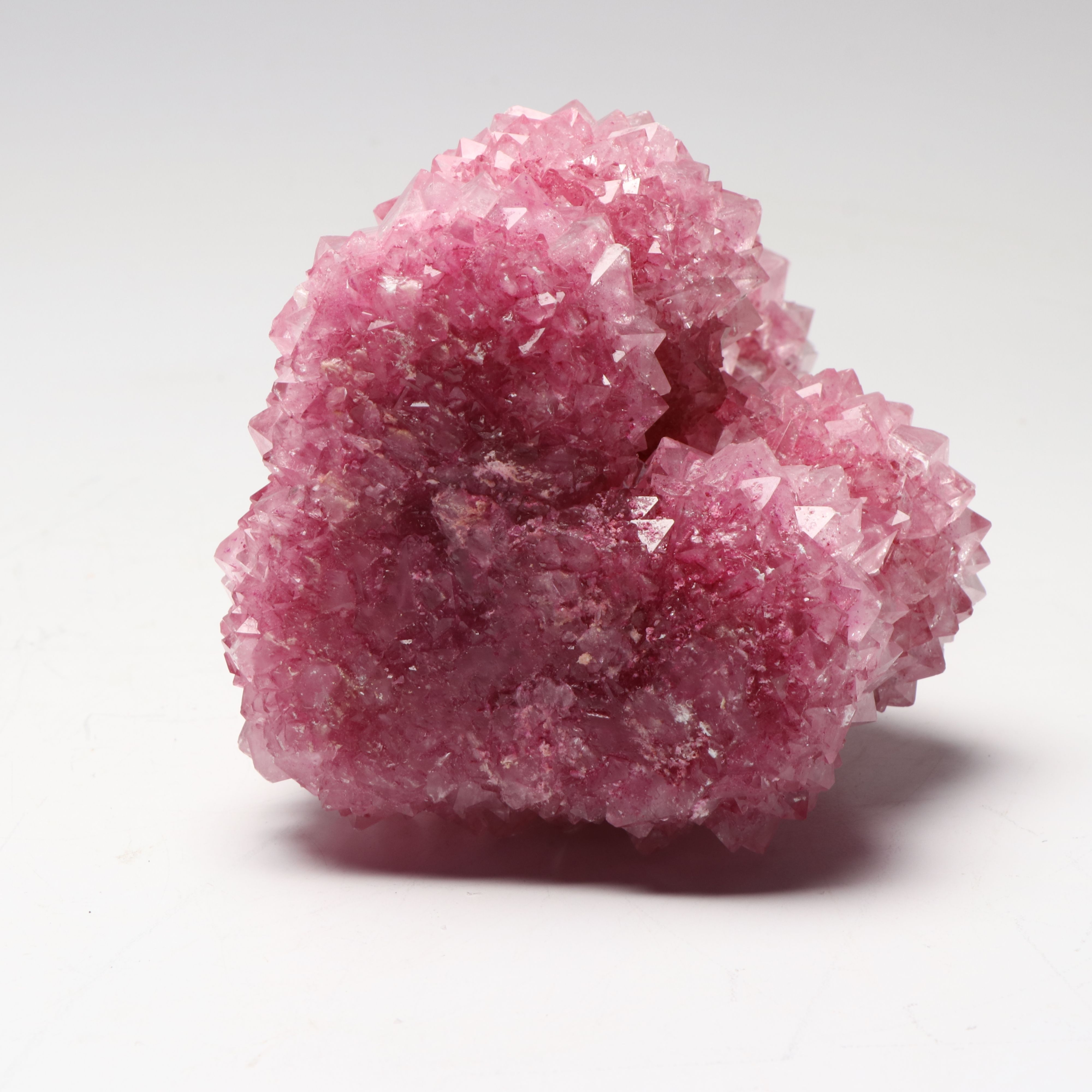 Hanging Monastery China Pink Salt Crystal with Geodes