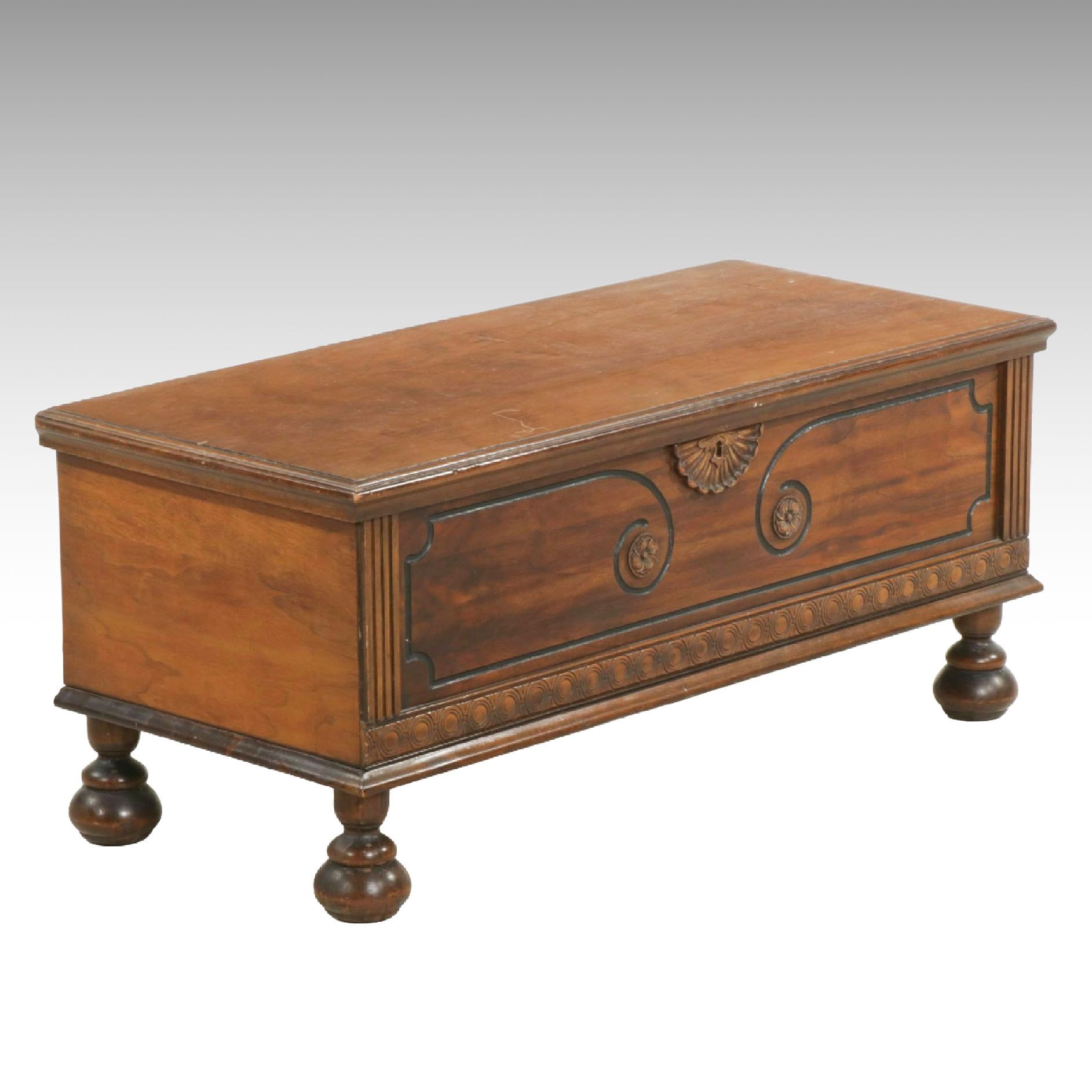 Ed Roos Spanish Revival Cedar-Lined Blanket Chest, Mid-20th Century