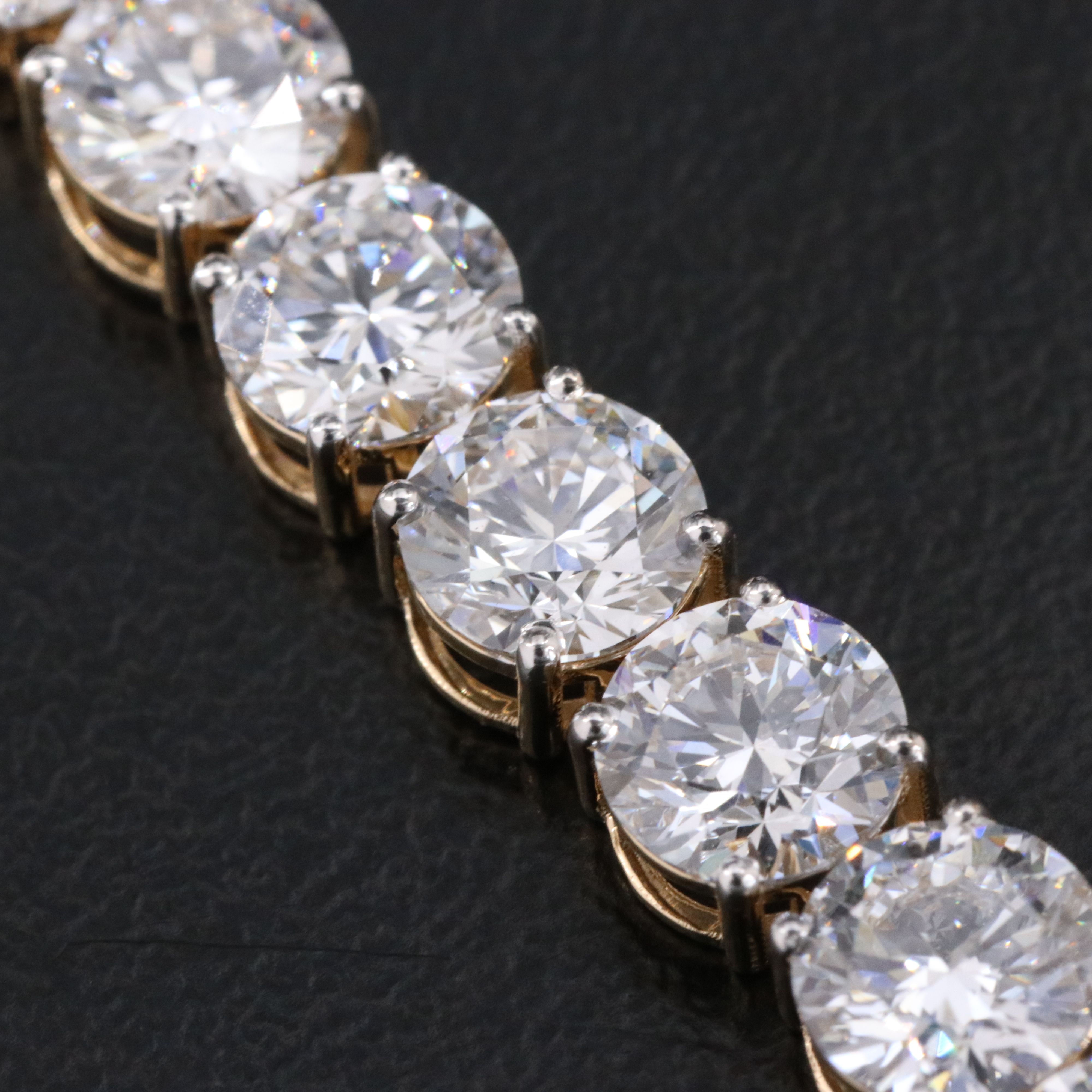 14K 19.21 CTW Lab Grown Diamond Line Bracelet